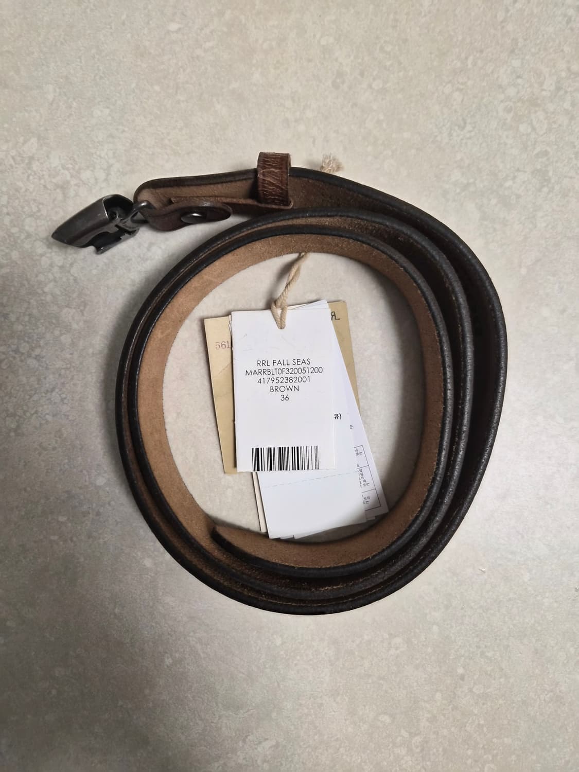 rrl 빈센스벨트 브라운 36 상품이미지2