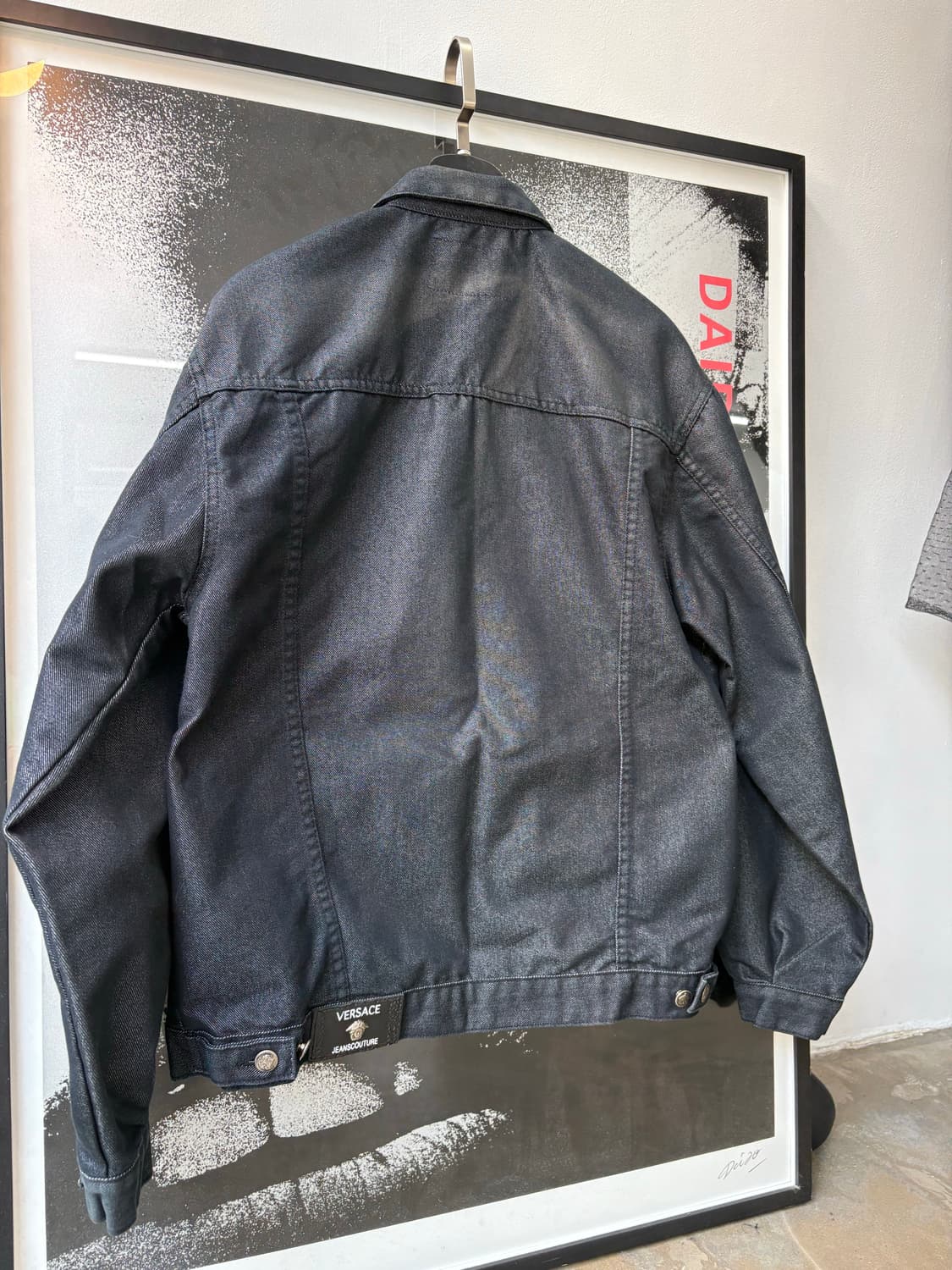 90s Versace jeans Couture 흑청 자켓 상품이미지3