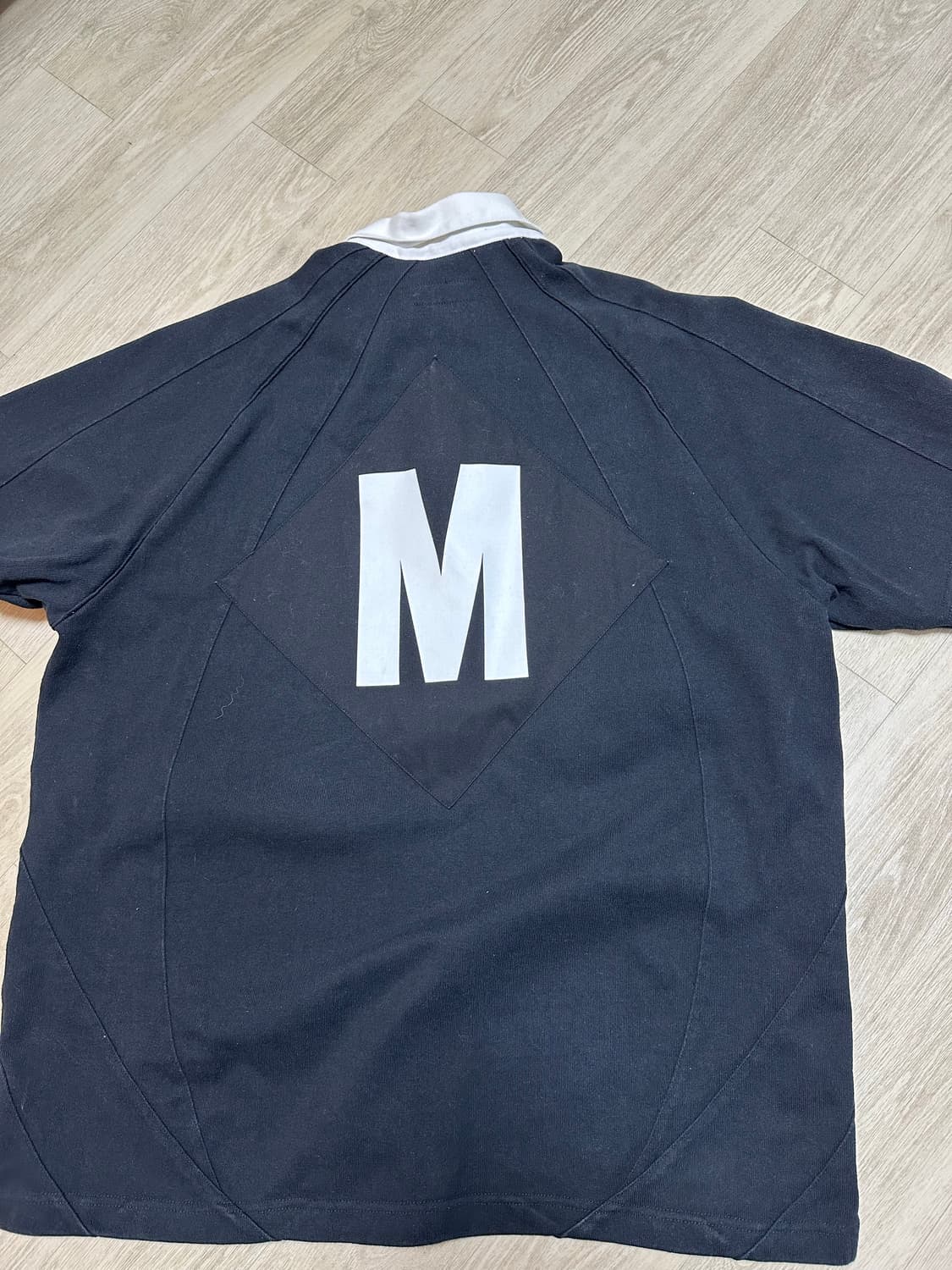 (XL)슈프림 숏 슬리브 럭비 블랙 상품이미지2