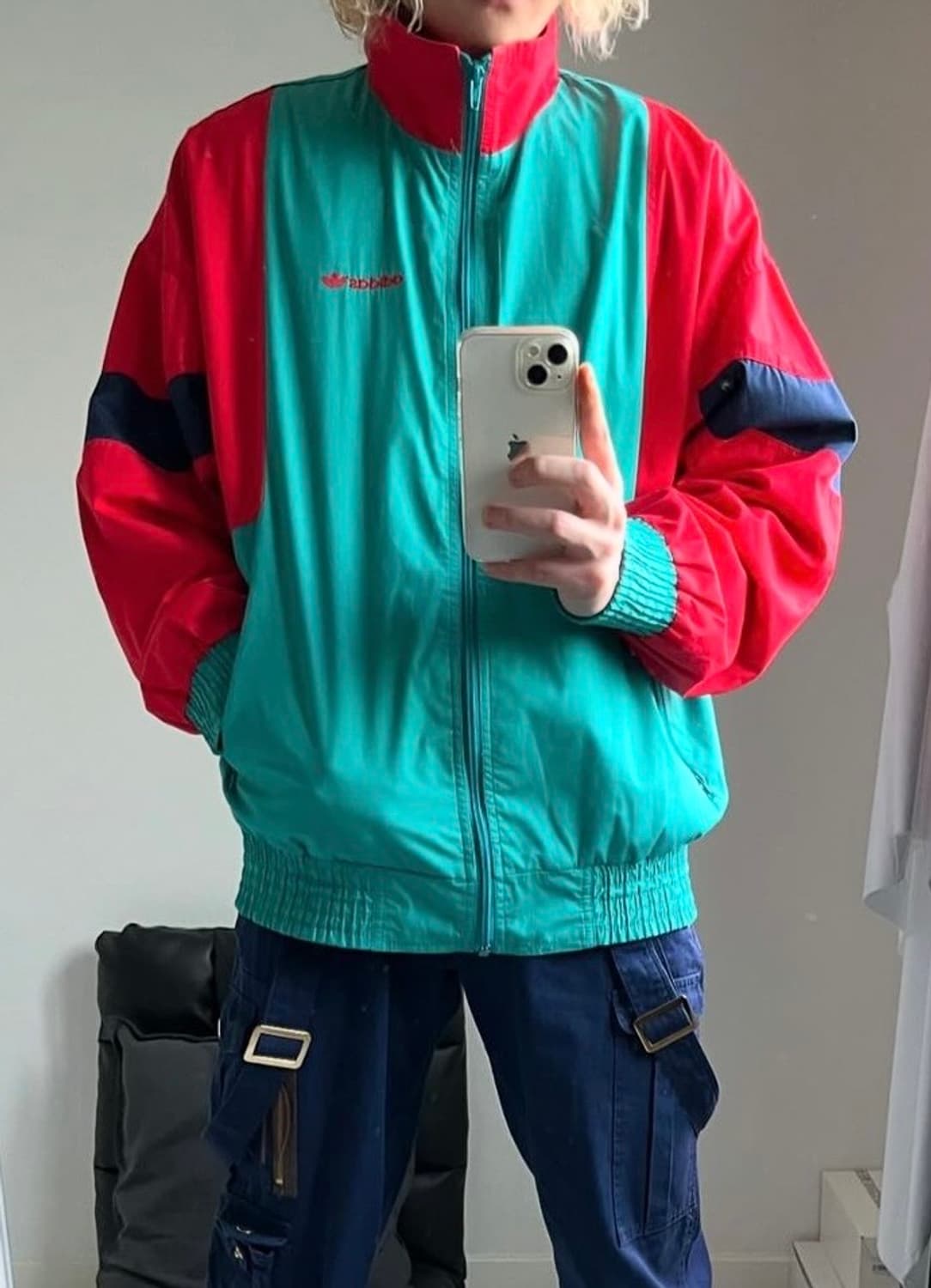 80s Vtg Adidas Zip Blouson 상품이미지10