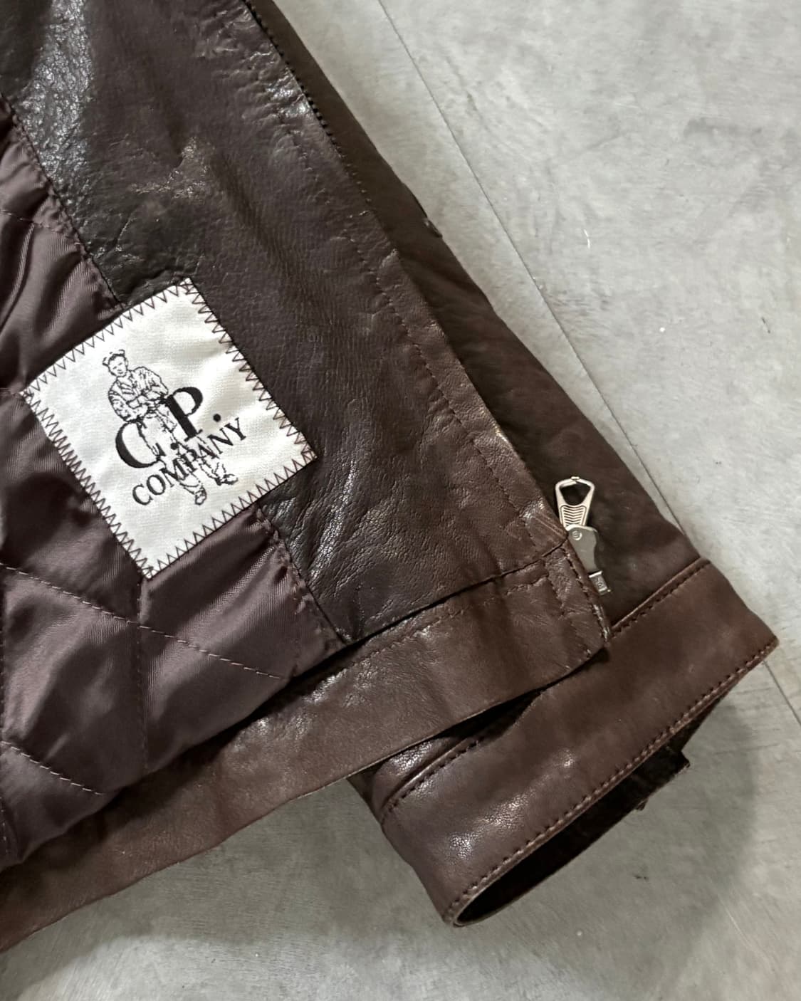 C.P company CP 씨피컴퍼니 브라운 양가죽 라이더 자켓 상품이미지9