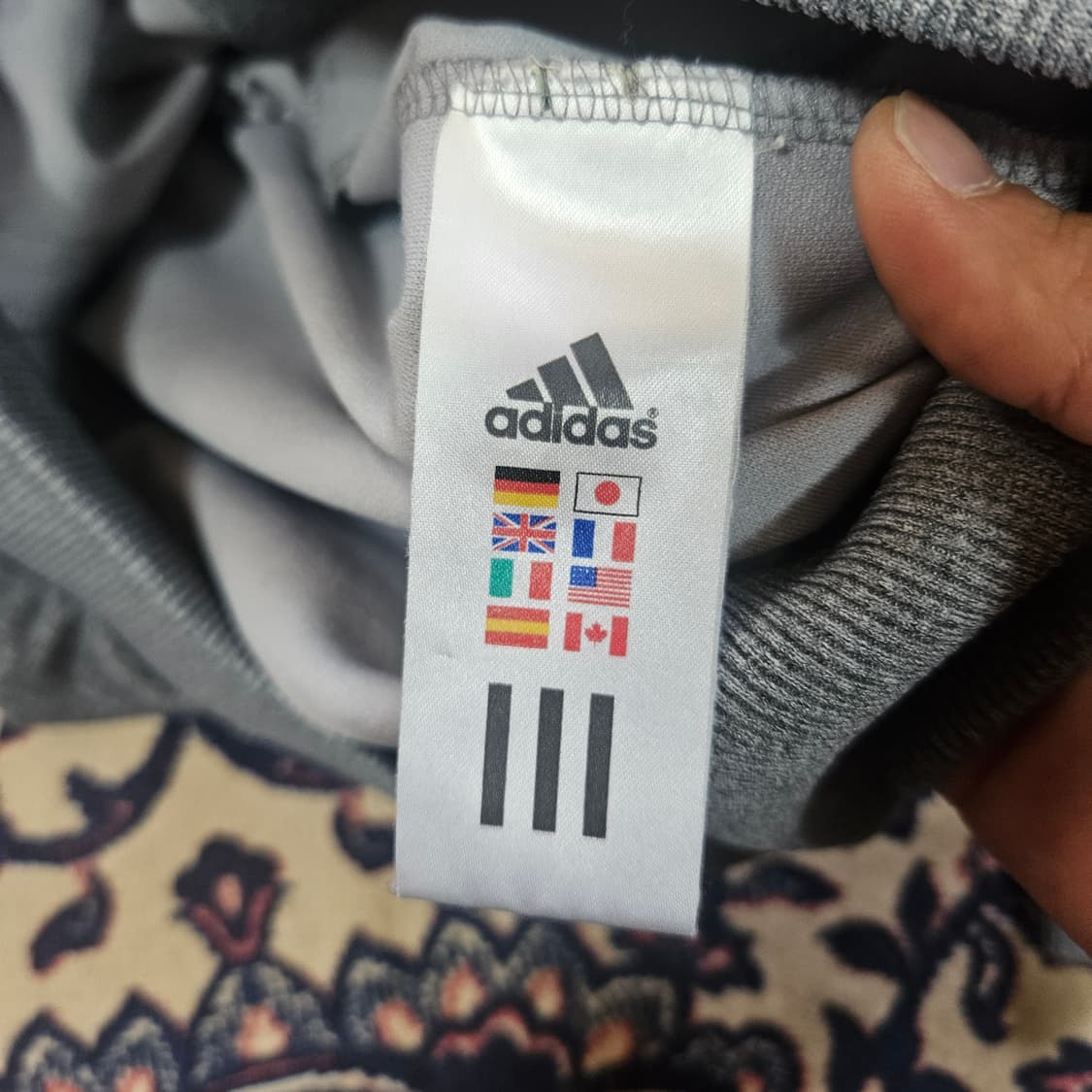 아디다스(Adidas) 그레이 살구배색 저지
S size 상품이미지7
