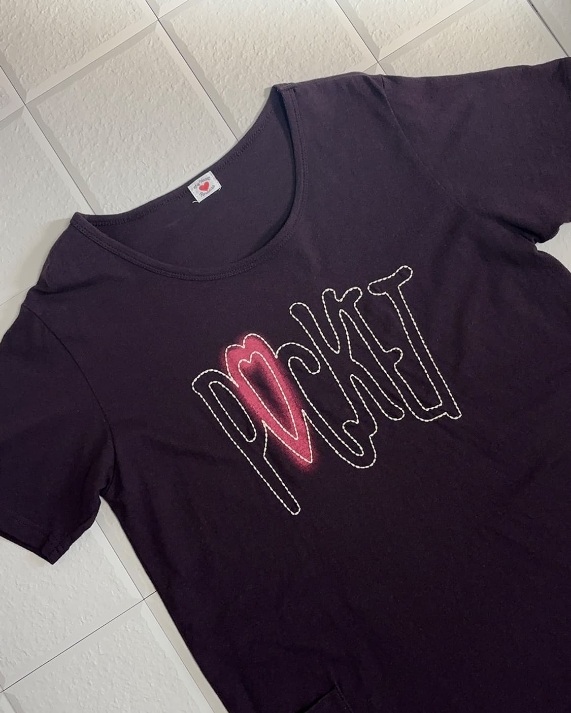 vintage purple two pocket half sleeve t 상품이미지7