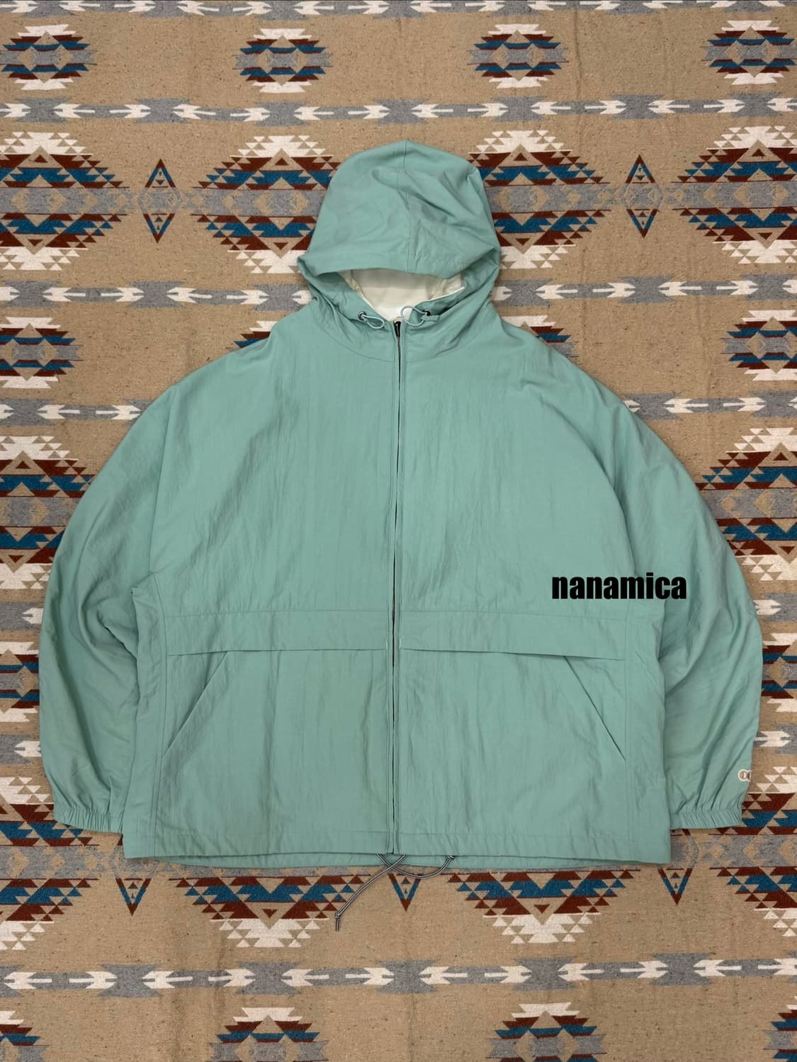 [XL] 나나미카 리버시블 후드 자켓 코랄 그린 상품이미지1