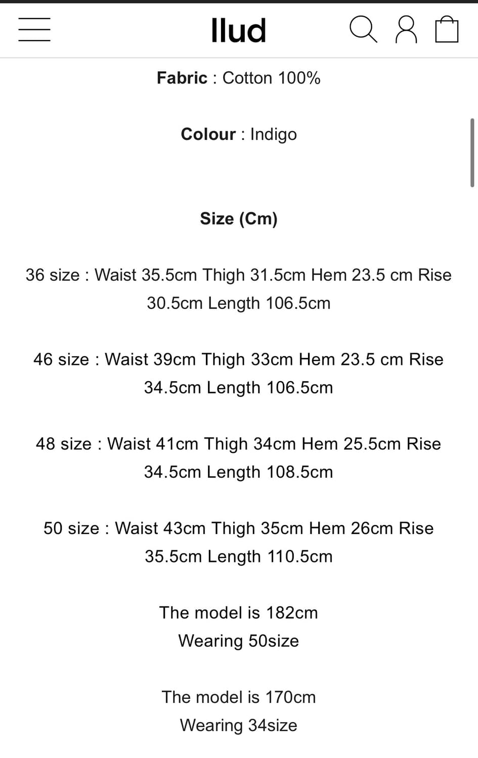 Aieul curved jeans (indigo)_48사이즈 상품이미지3