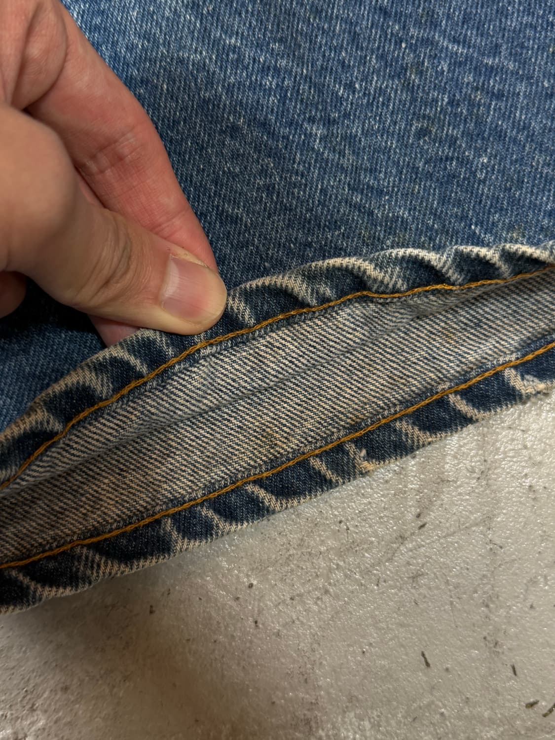 80's USA 빈티지 리바이스 517 오렌지탭 체인스티치 상품이미지8