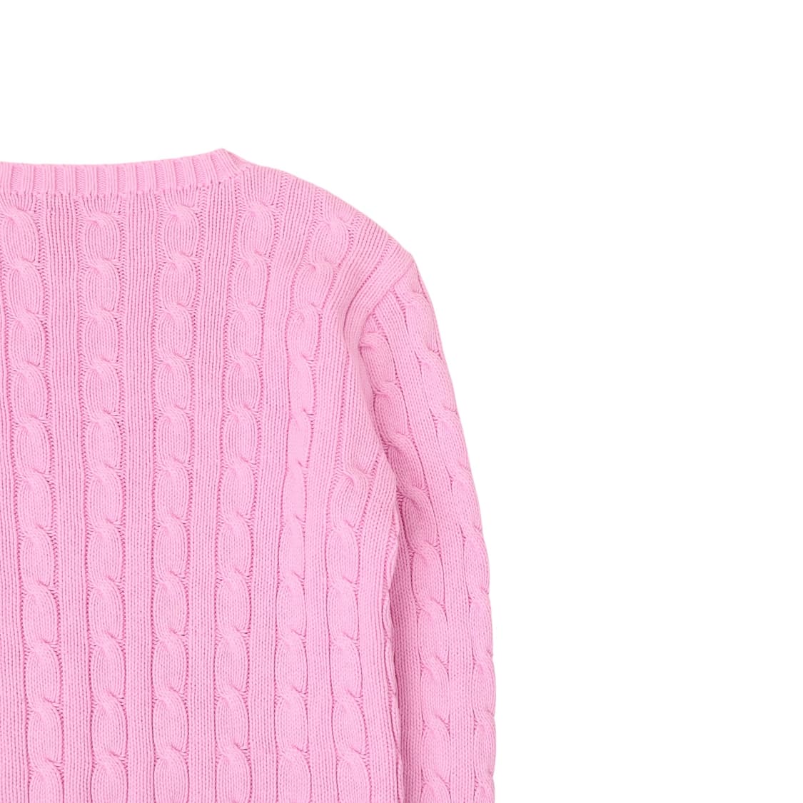 폴로 랄프로렌 라이트 핑크 케이블 니트 상품이미지6