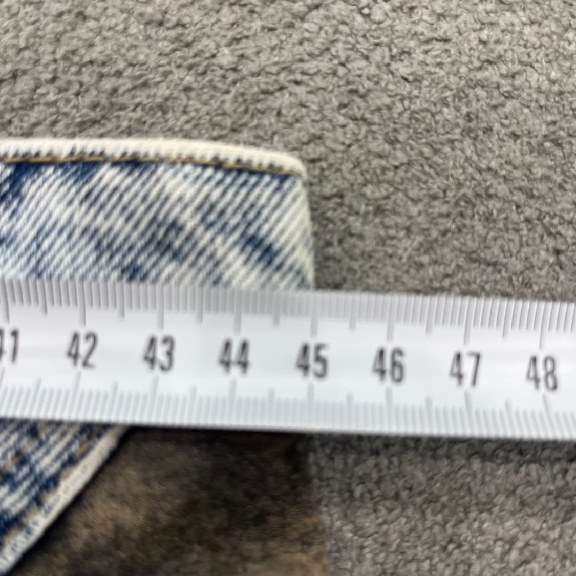 38 랭글러 유로 80s 블루 시스템 올드 케미컬 워싱 데님 상품이미지8