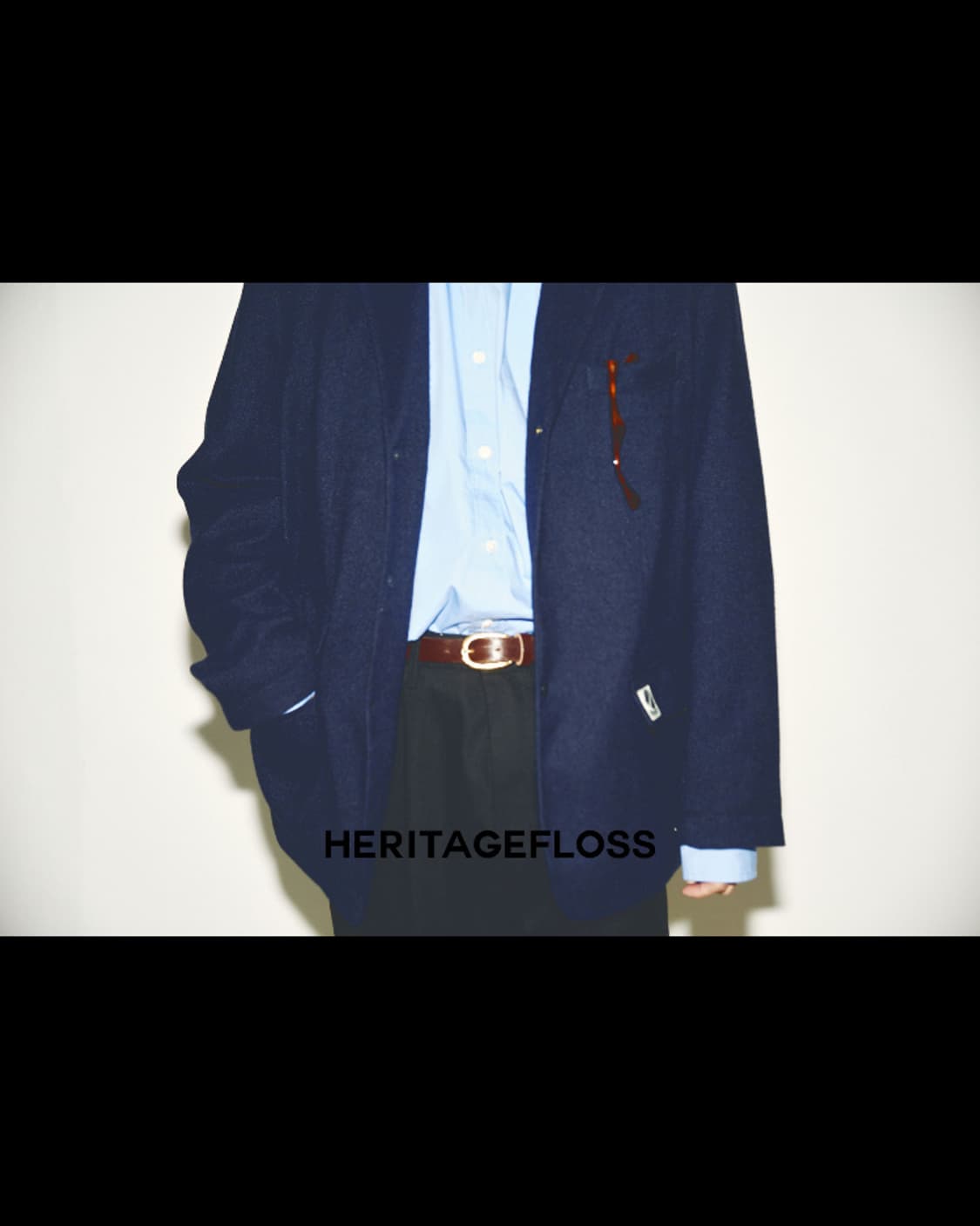 [자켓/팬츠 일괄판매] Faux Wool 셋업 네이비 상품이미지3