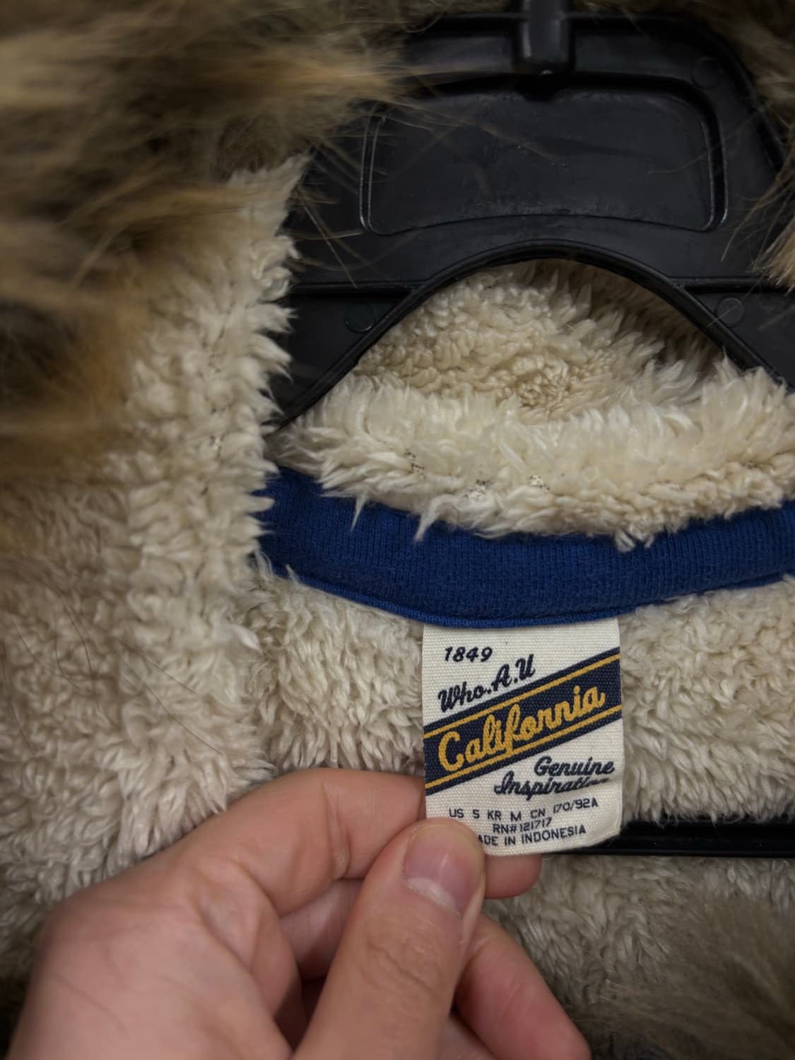 후아유 양털 후드집업 상품이미지5