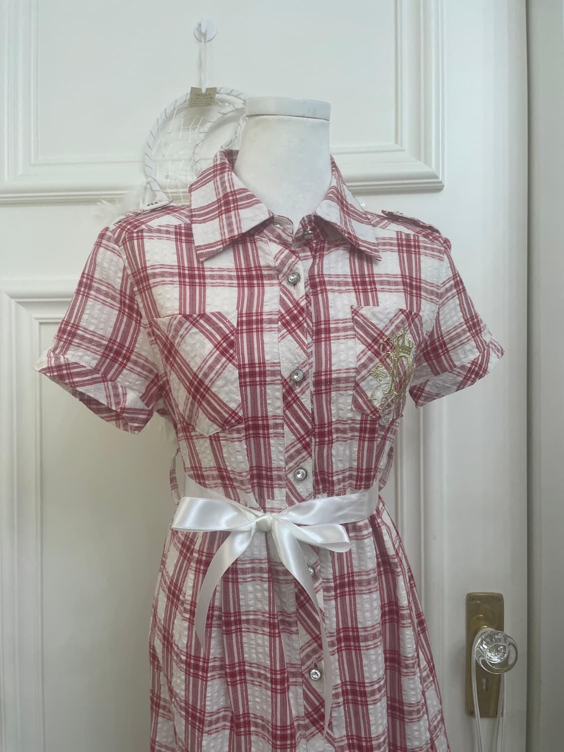 LIZ LISA doll cherry check glitter midi 상품이미지5
