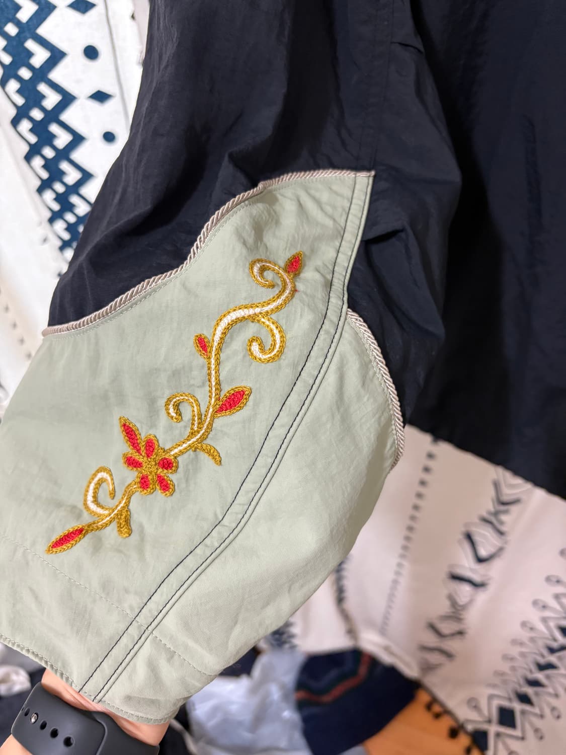 캐피탈 나일론 태피터 투톤 테네시 캑터스 플라워 파카 상품이미지8