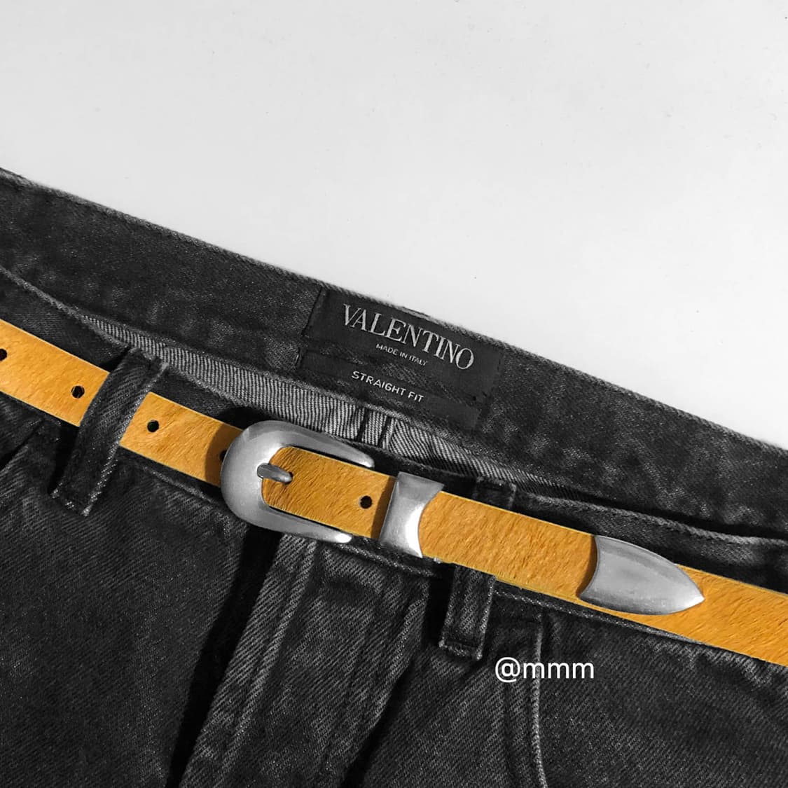 [리얼송치] 카우헤어 송치털 웨스턴 벨트🐂 상품이미지4