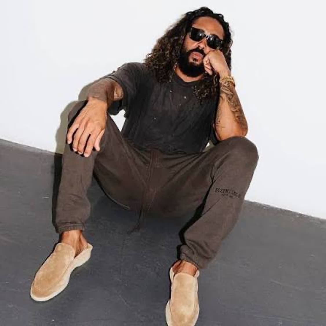 피어오브갓 에센셜 스웻팬츠 black ink 상품이미지2