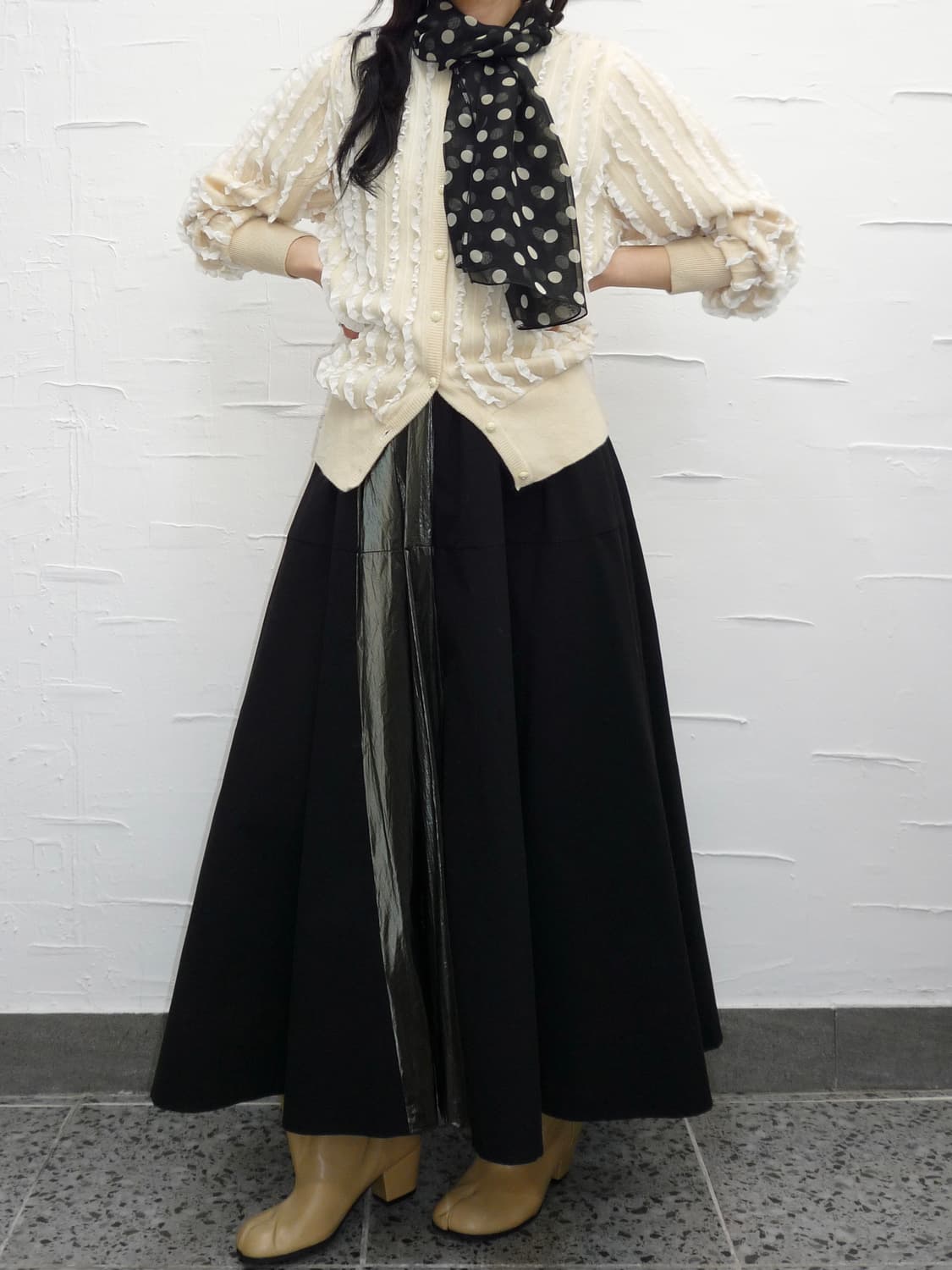 cream cascade knit cardigan 상품이미지6