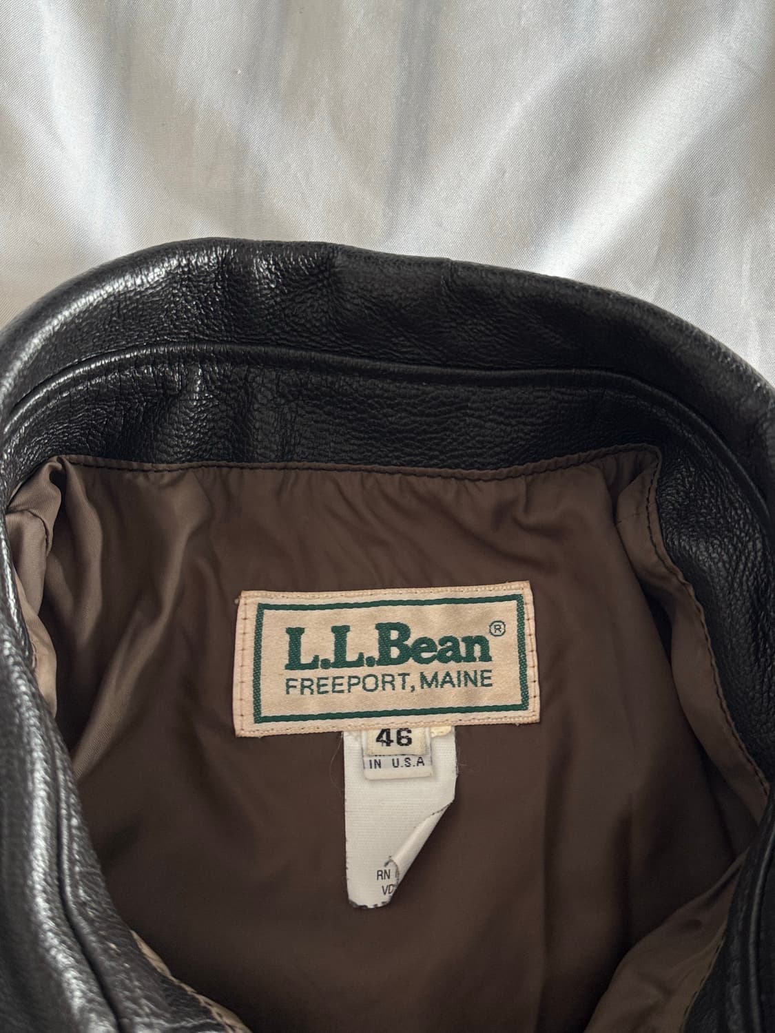 [L] USA 엘엘빈 ll bean A2 레더 자켓 상품이미지3
