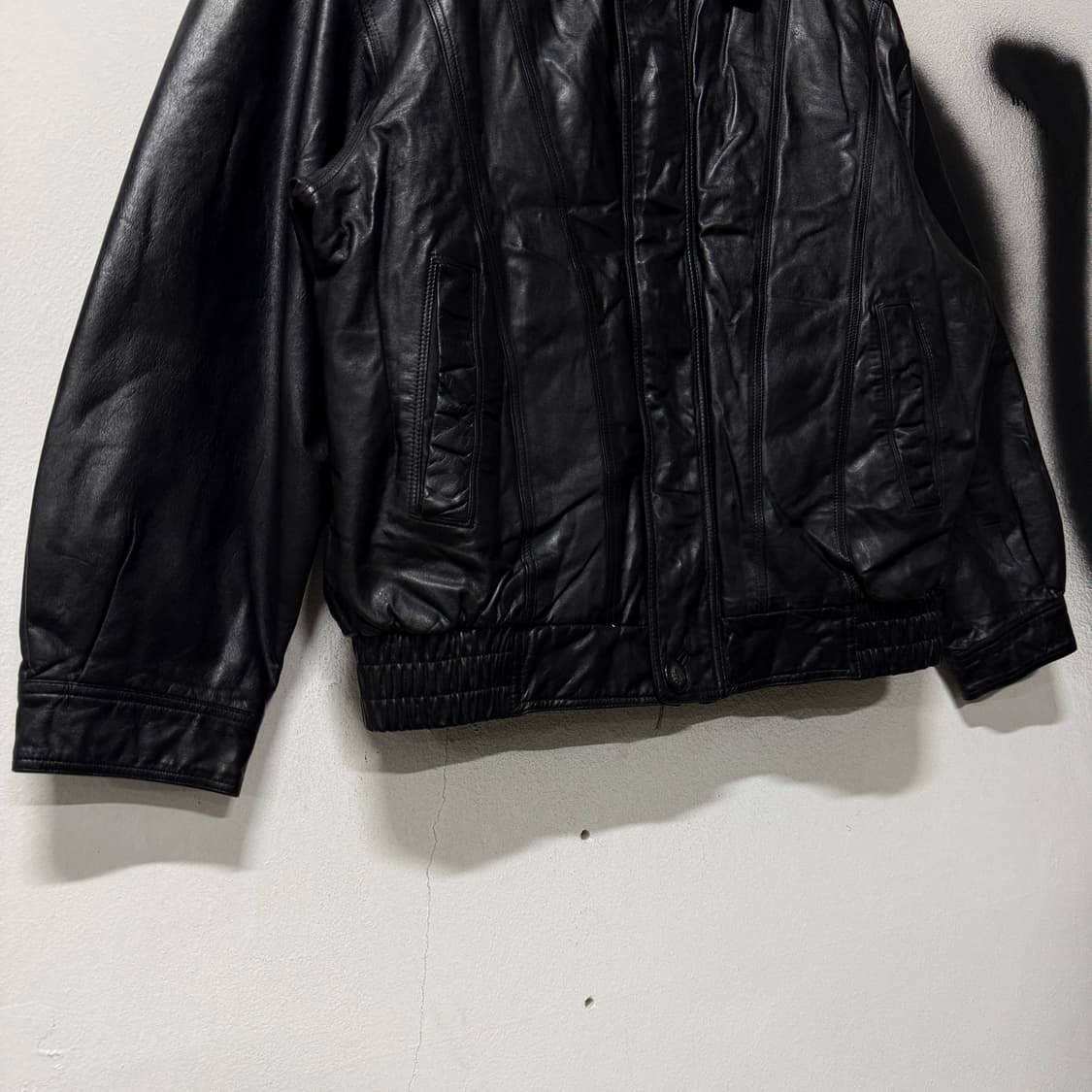 VTG 빈티지 100% 카우하이드 소가죽 A2 봄버 자켓 상품이미지4