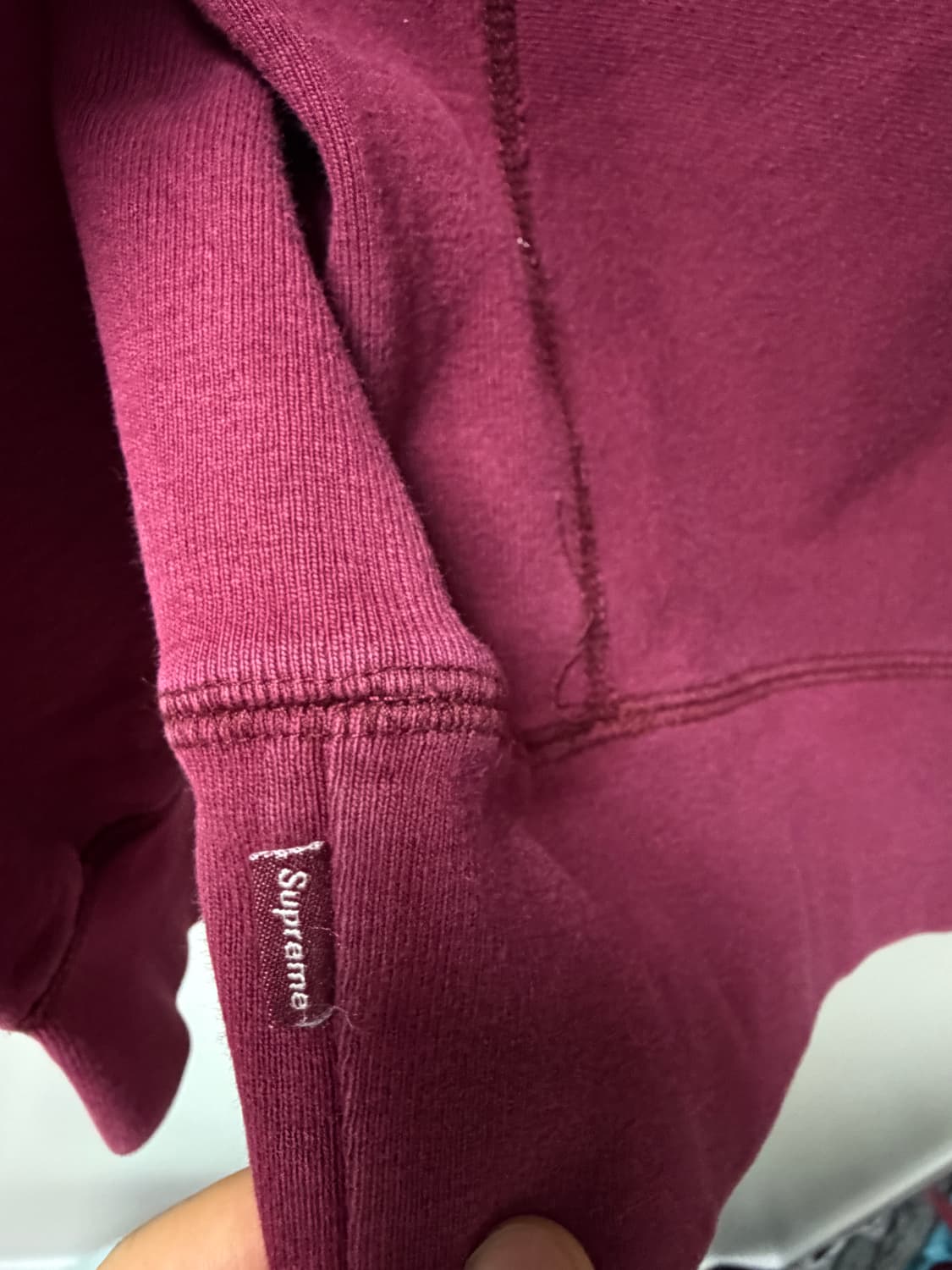 15ss 슈프림 X 래리 클락 키즈 버건디 후드 상품이미지7