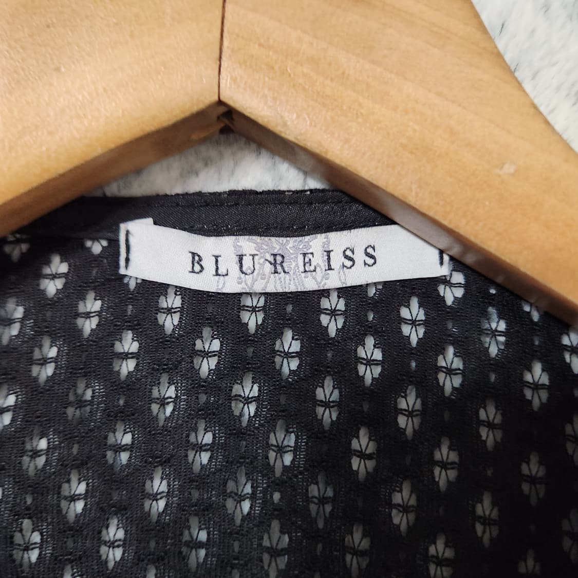 946A [F] BLUREISS 여성 시스루 반팔 자켓
 상품이미지2