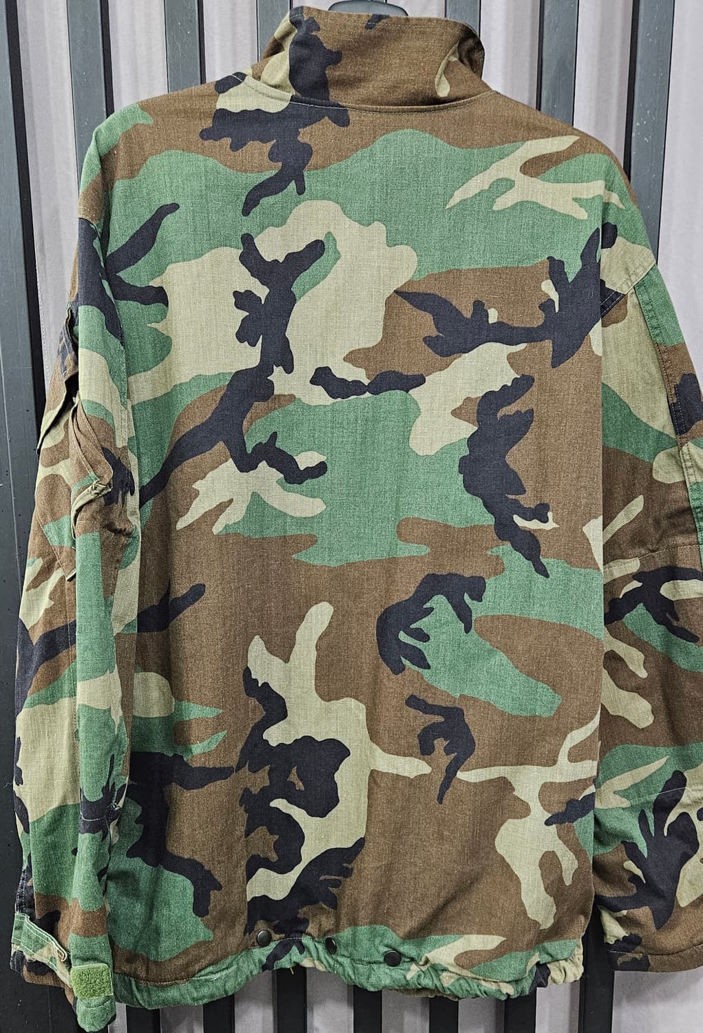 90's 미군 우드랜드 패턴 화학 보호의 자켓 L 상품이미지2