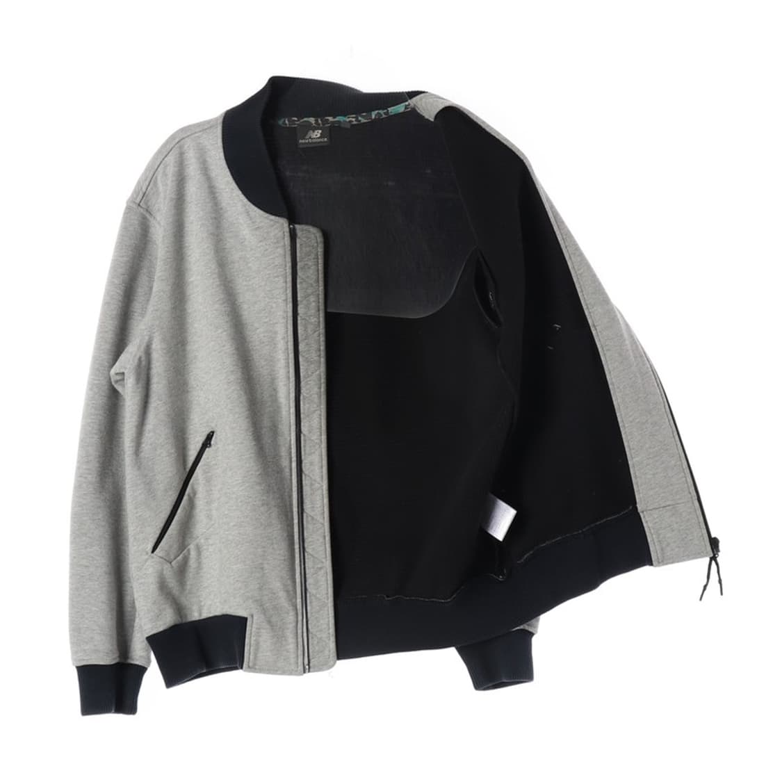 뉴발란스 그레이 배색 집업 자켓 L 상품이미지2