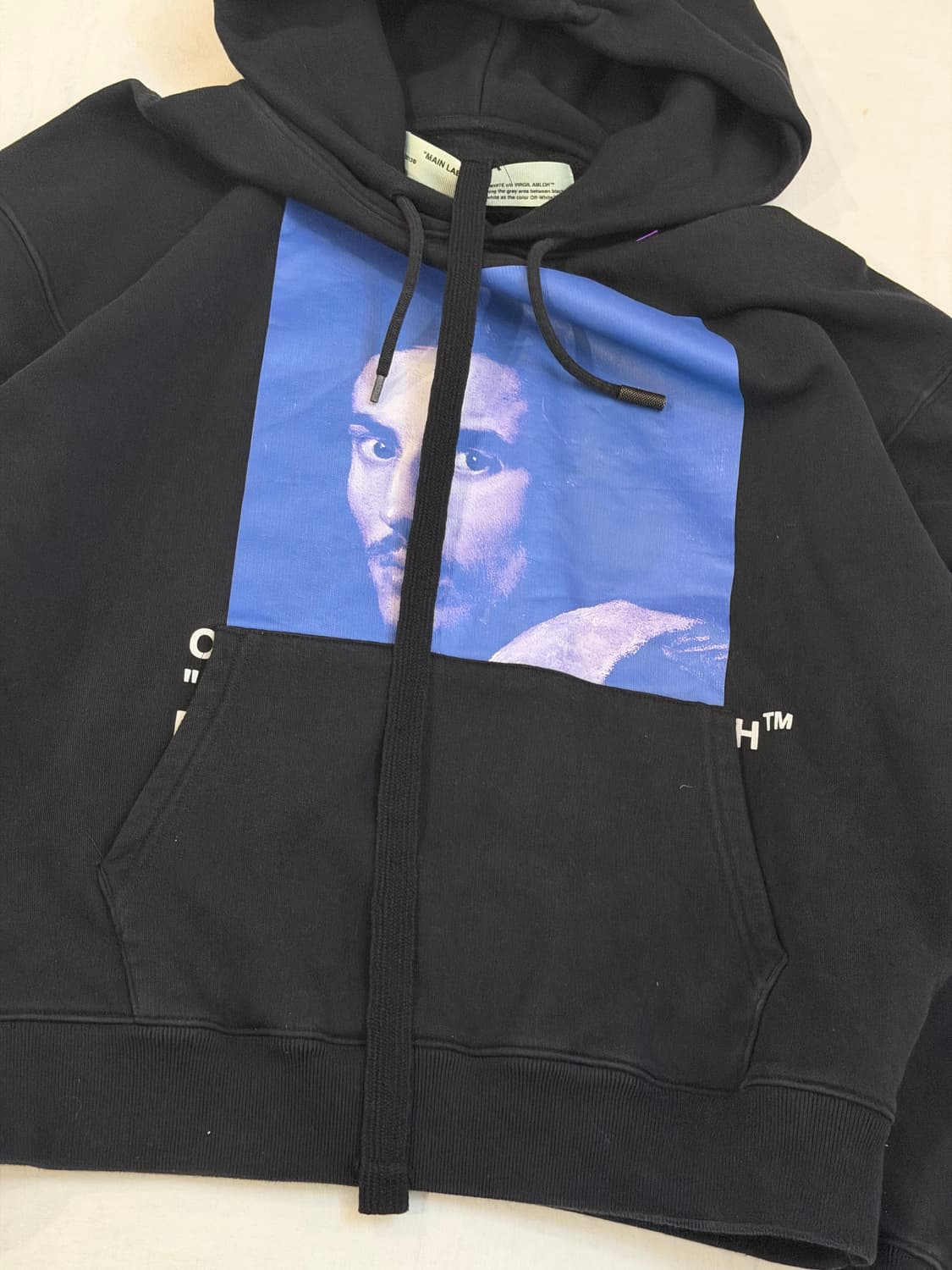 오프화이트 베르니니 후드티 블랙 상품이미지5