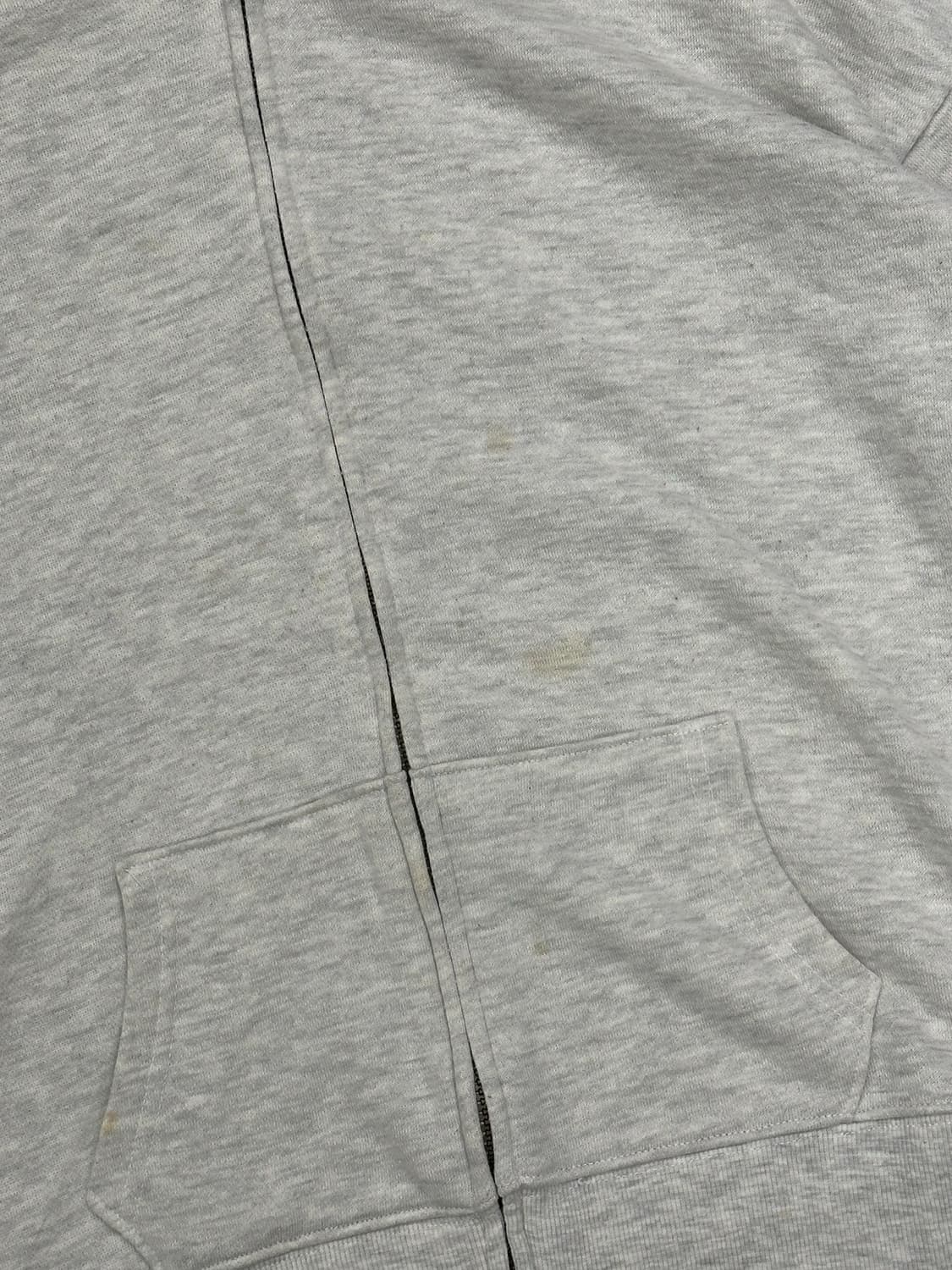 L)Japanese vintage 자수 디테일 헤더 그레이 후드집업 상품이미지2