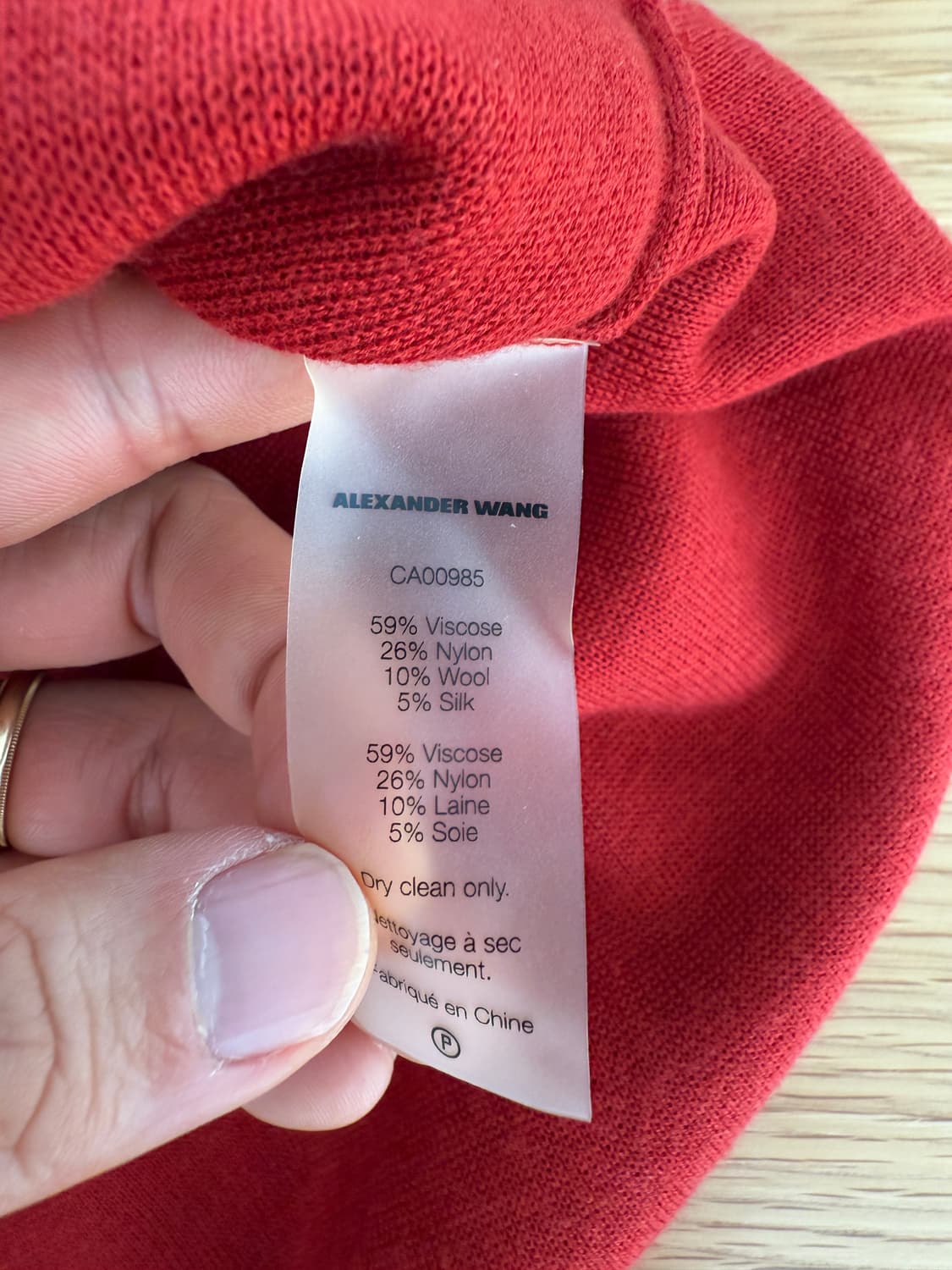 알렉산더 왕(alexander wang) 울&실크 블렌드 슬리브리스 원피 상품이미지6