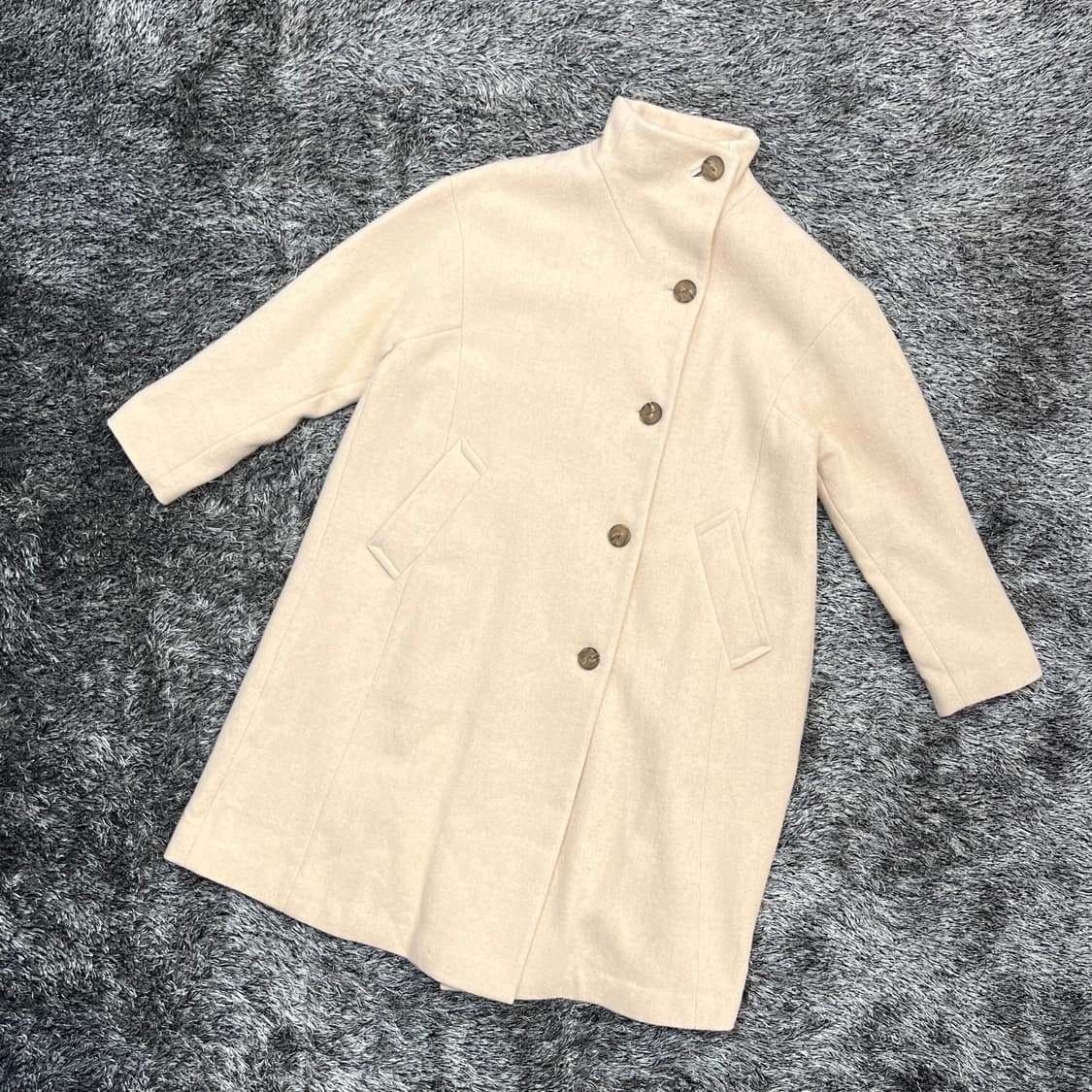 써스데이아일랜드 여성 울 하프넥 코트 90 (M 상품이미지1