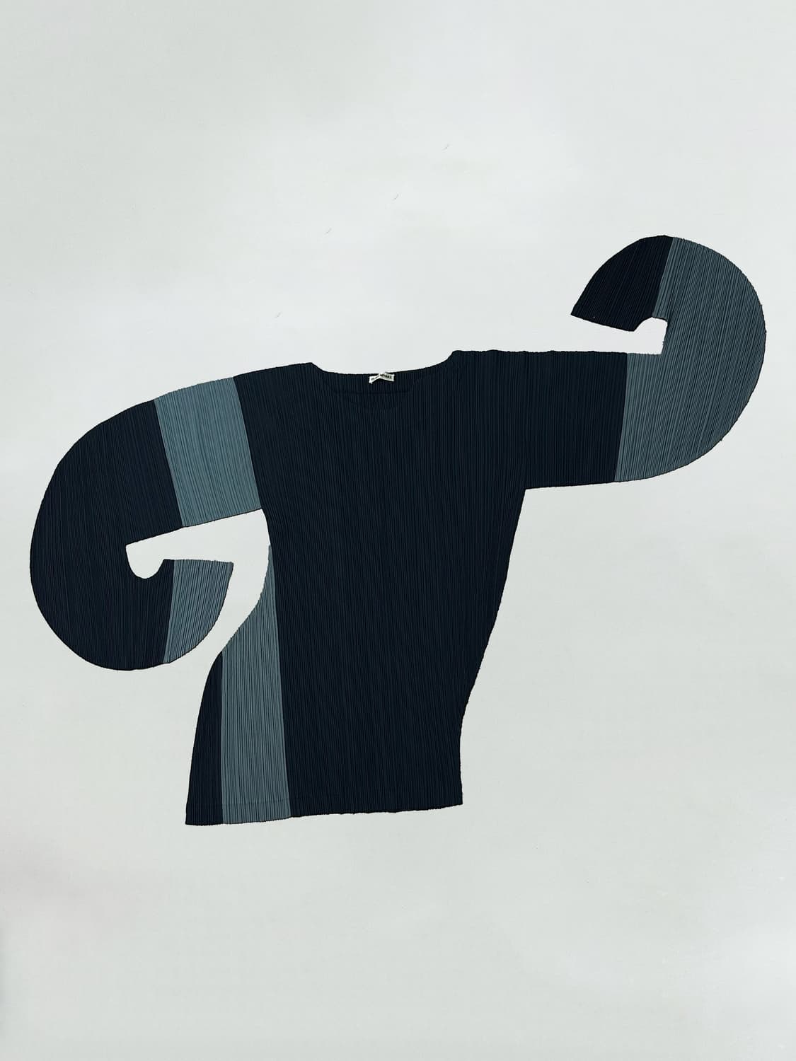 이세이미야케 1991 아카이브 플리츠 커브드 슬리브 튜닉 드레스 상품이미지1