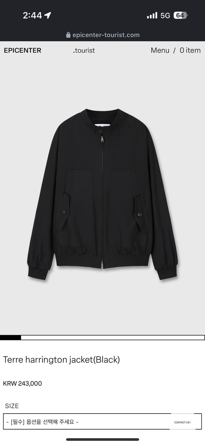 Terre harrington jacket(Black) m사이즈 상품이미지1
