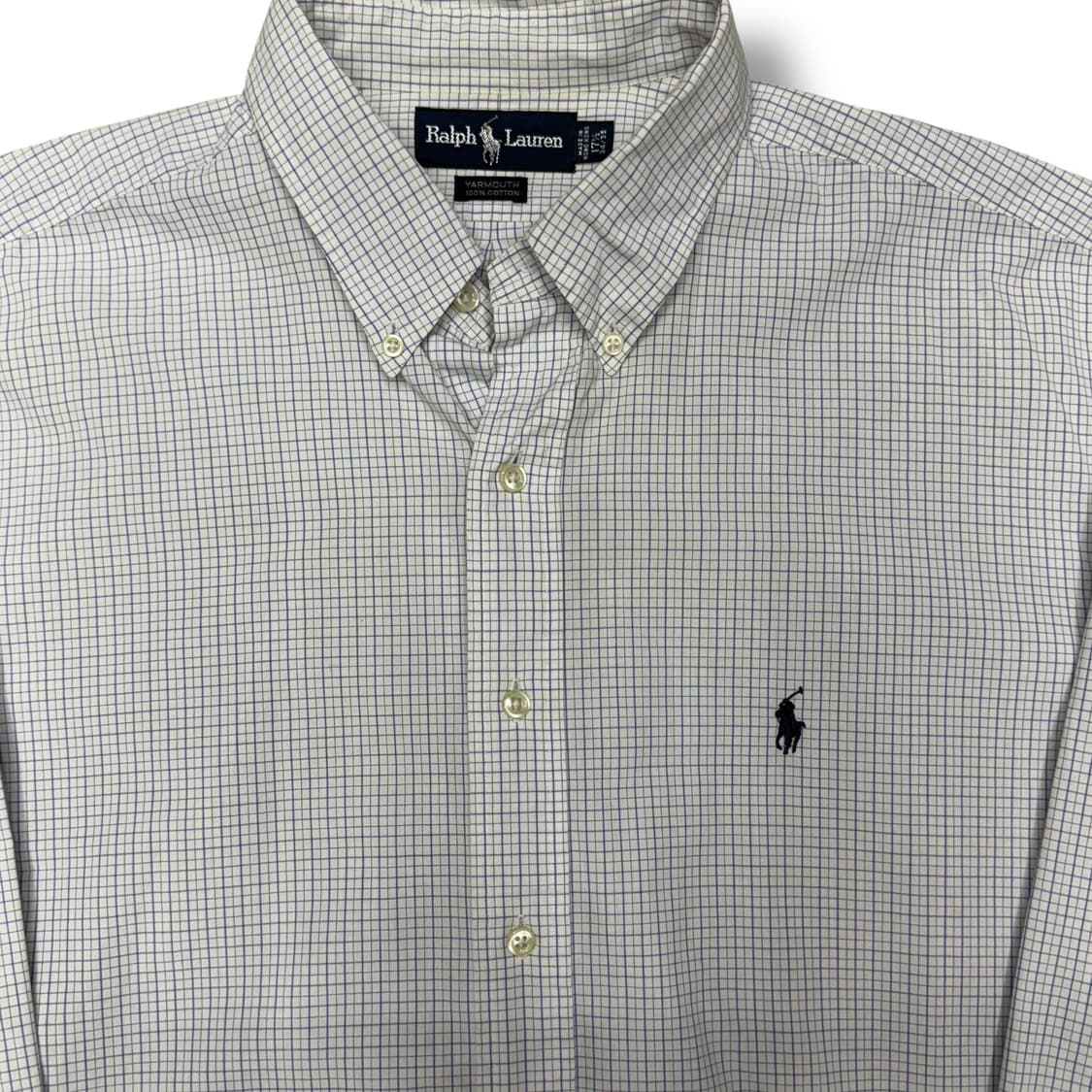 [XXL] 랄프로렌 블루 잔체크 셔츠 상품이미지5