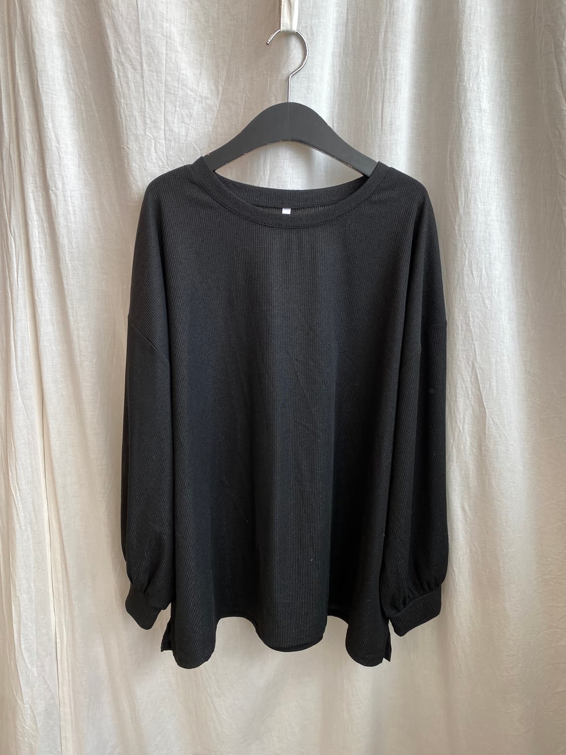 블랙 글리터 탑(XL) 상품이미지2