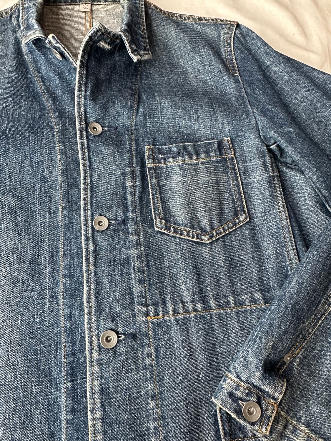 올드 유니클로 데님 초어자켓 L  상품이미지3