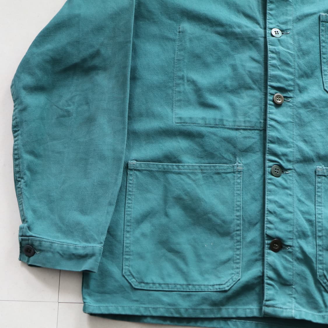 80s 프랑스 빈티지 그린 초어 워크자켓 (95-100) 상품이미지4