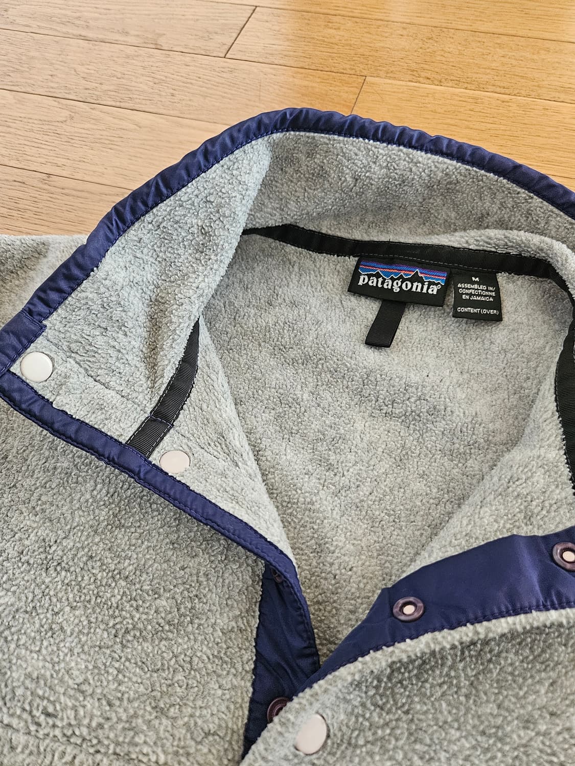 소장 파타고니아 신칠라 시멘트 블루 후리스 플리스 아노락 상품이미지3