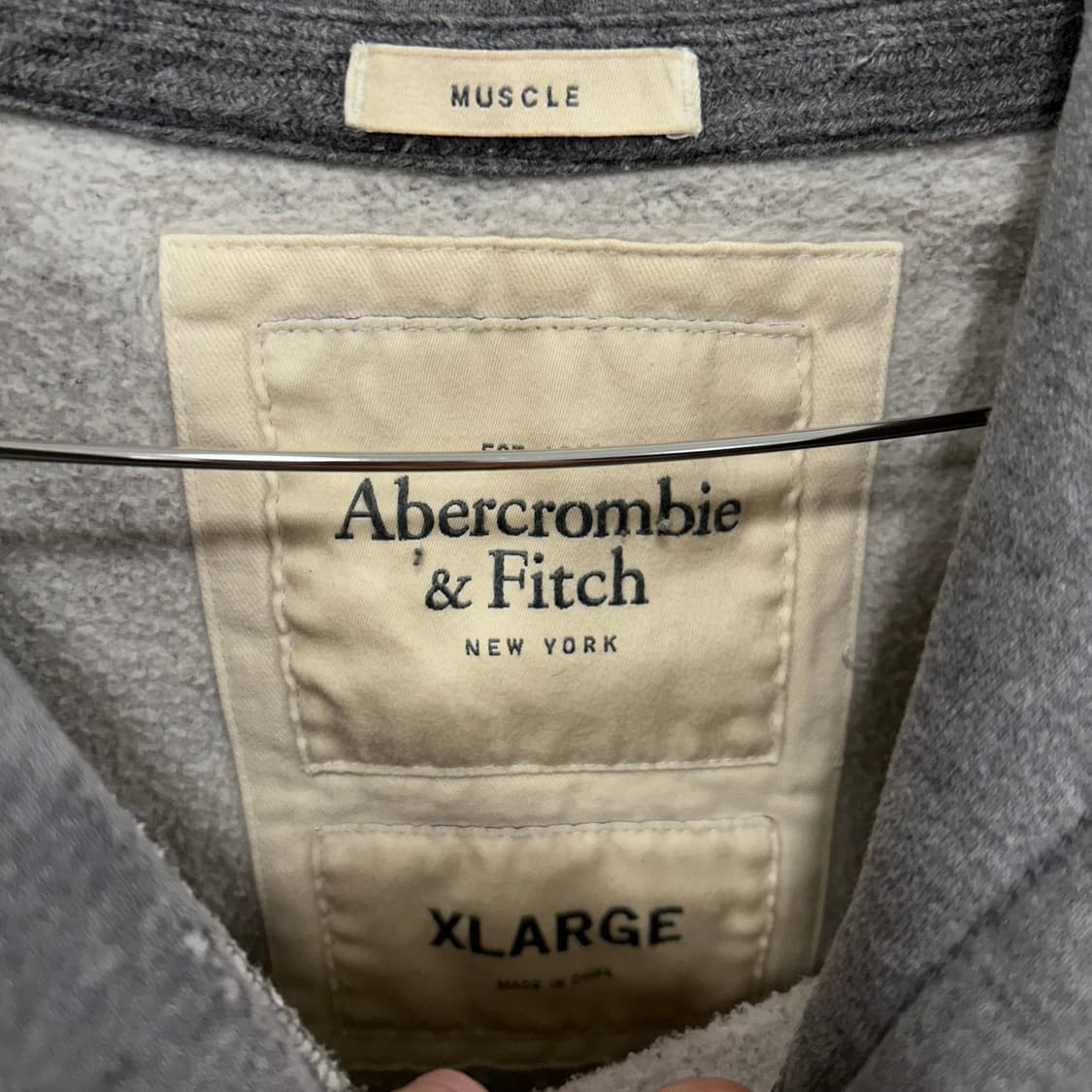 아베크롬비 머슬핏 빈티지 헤비코튼 후드티 상품이미지3