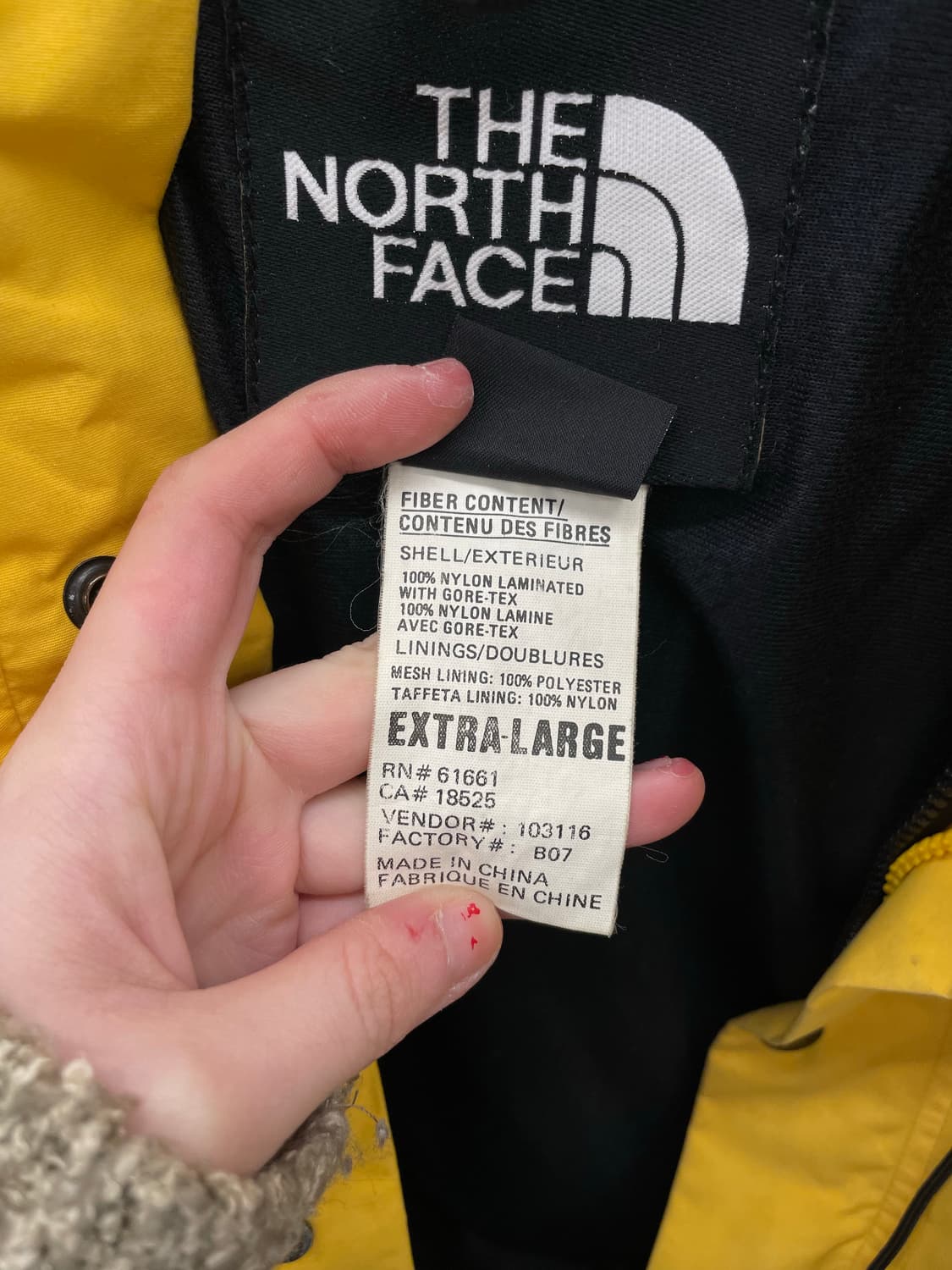 1990s TNF 노스페이스 고어텍스 바람막이 상품이미지10