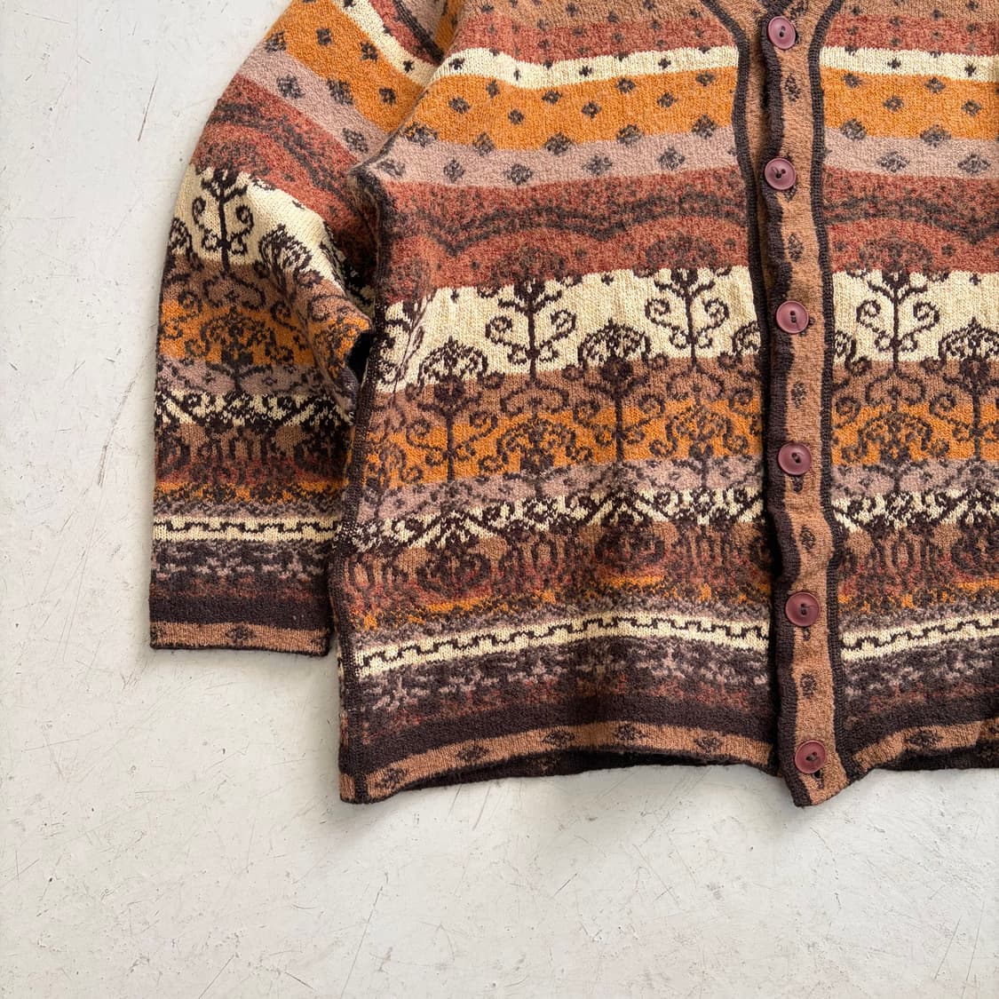 90s 노르딕 빈티지 울 가디건 L 상품이미지3