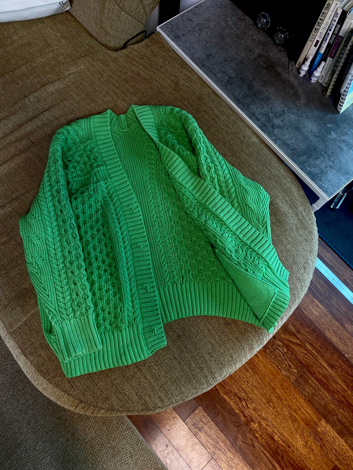 타임 엠보 짜임 가디건 (55~66 사이즈) 상품이미지3