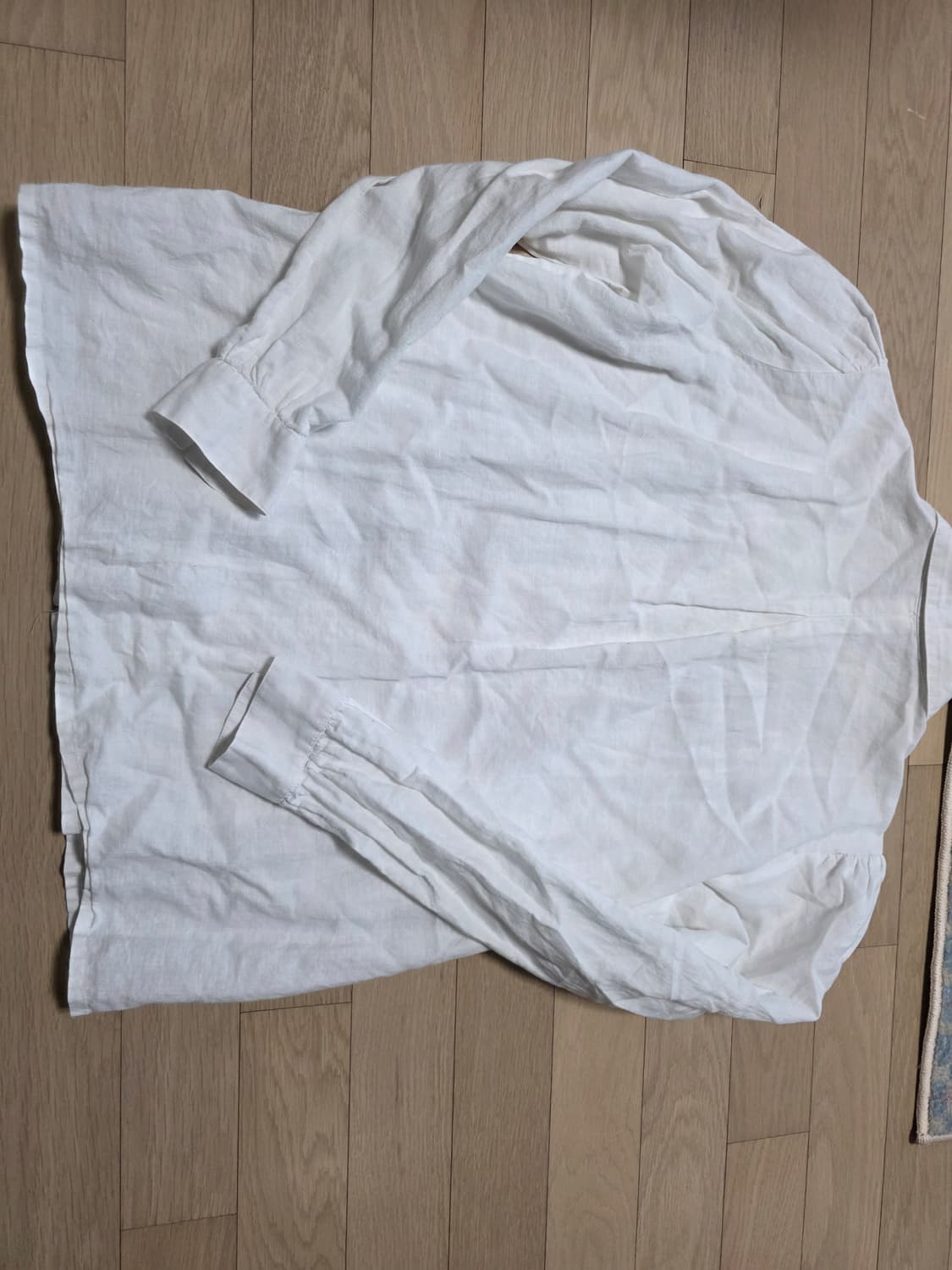 빈티지 자수 블라우스 화이트 레이스  셔츠 상품이미지4