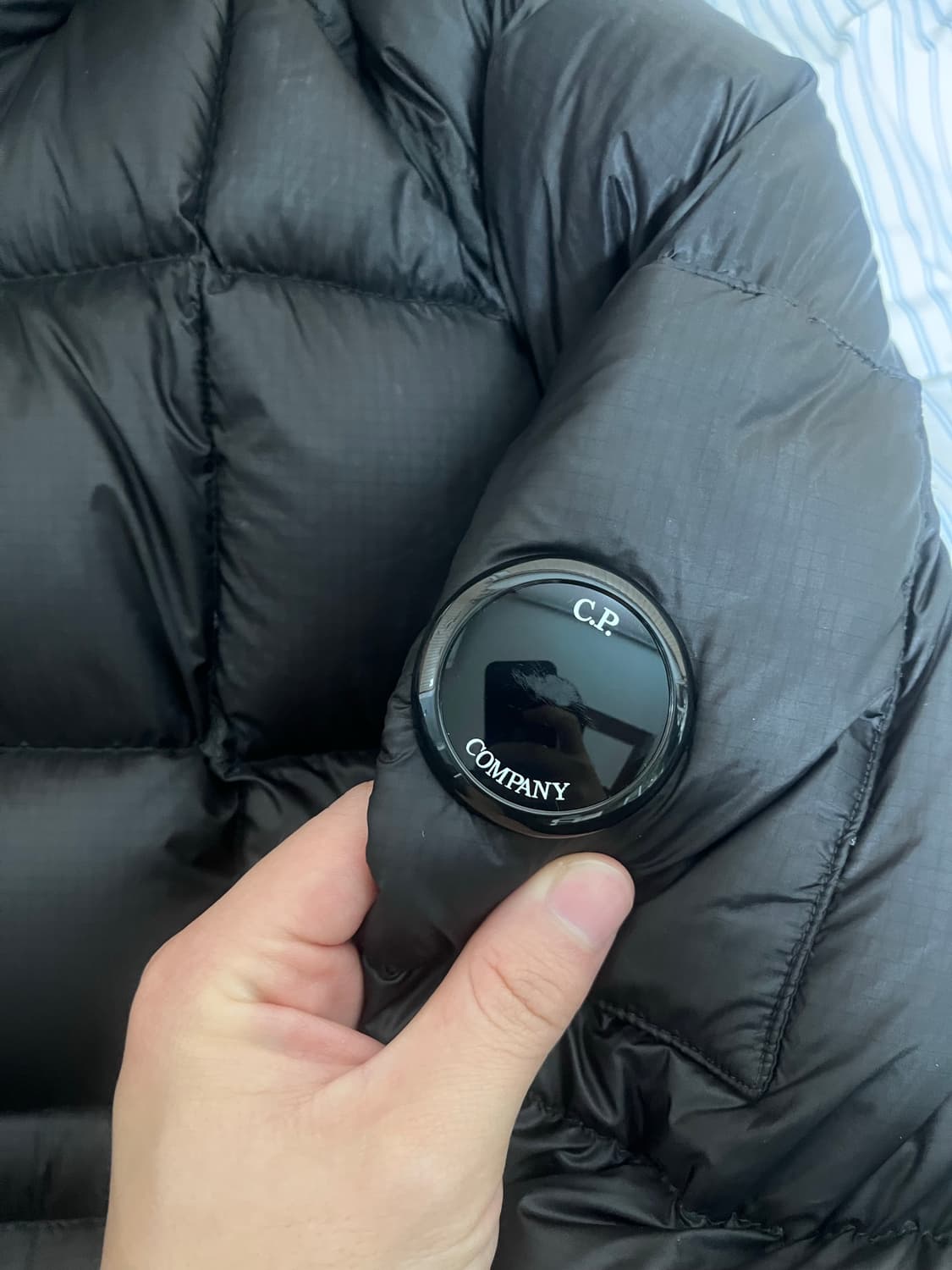 cp 컴퍼니 디디쉘 후드 퀄티드 다운 자켓 블랙 46 상품이미지4
