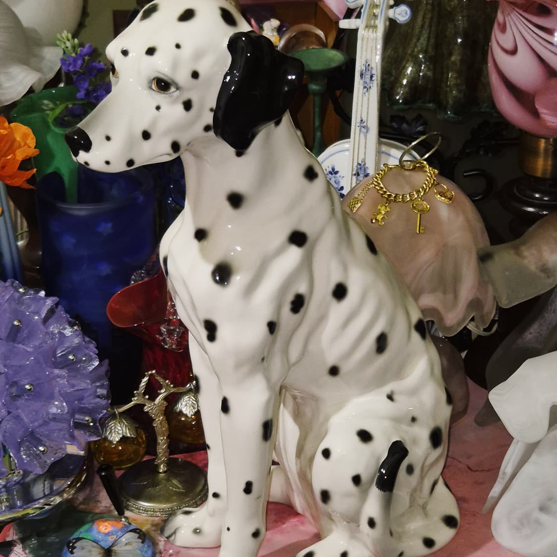 70s 가토 달마시안 포셀린 특대형 피겨린 오브제 상품이미지9