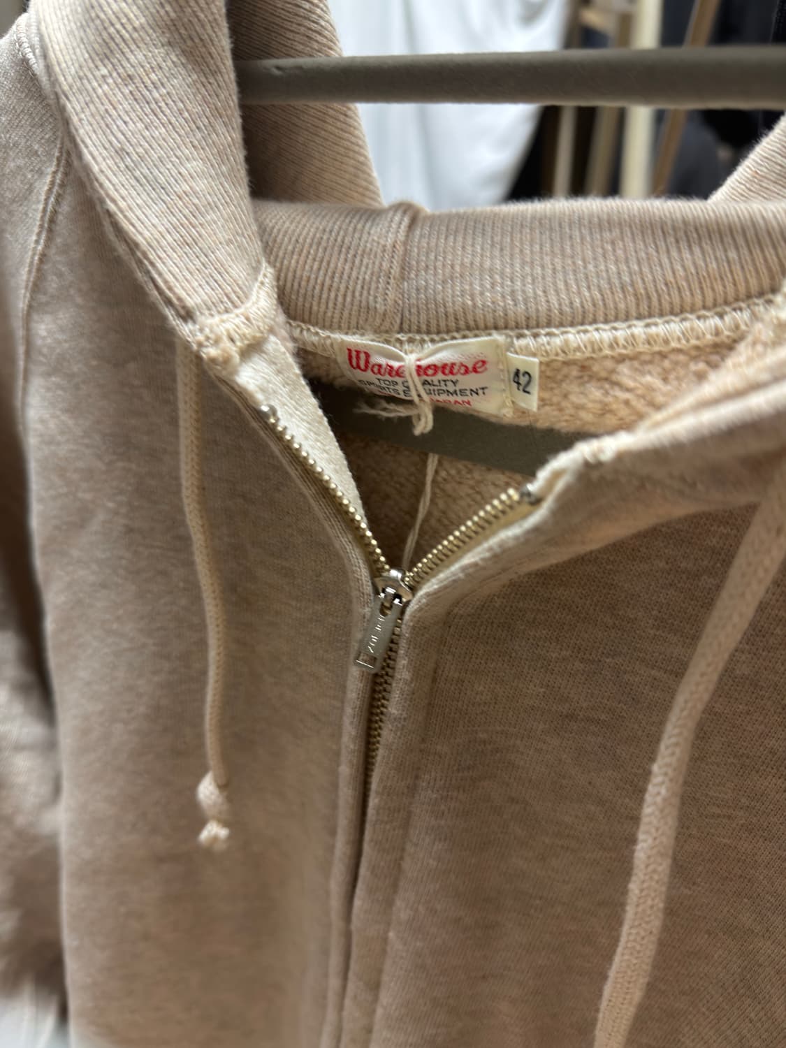 웨어하우스 LOT 451 RAGLAN FREEDOM 풀 집업 오트밀 42 상품이미지4