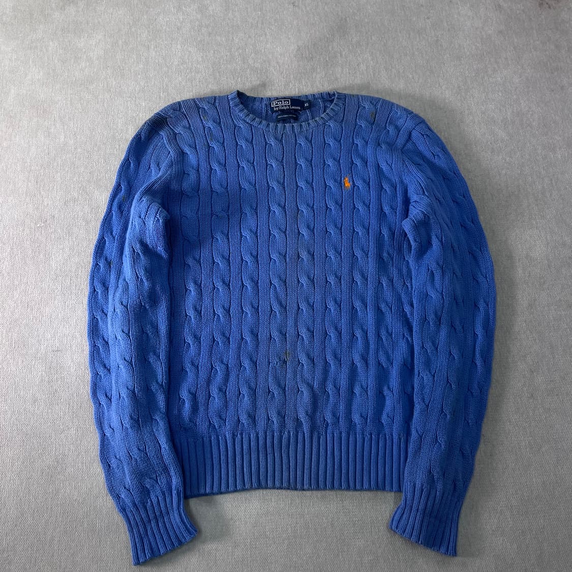 100 폴로랄프로렌 피마코튼 꽈배기 니트 상품이미지1