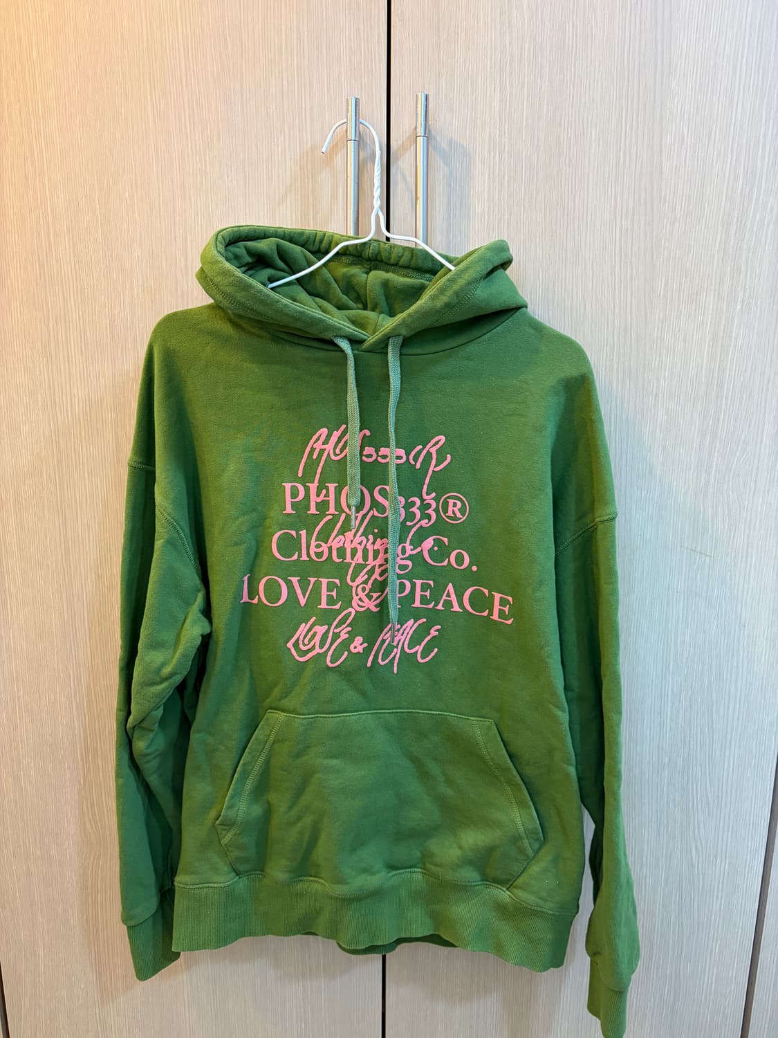 phos333 러브앤피스 후드티 상품이미지1