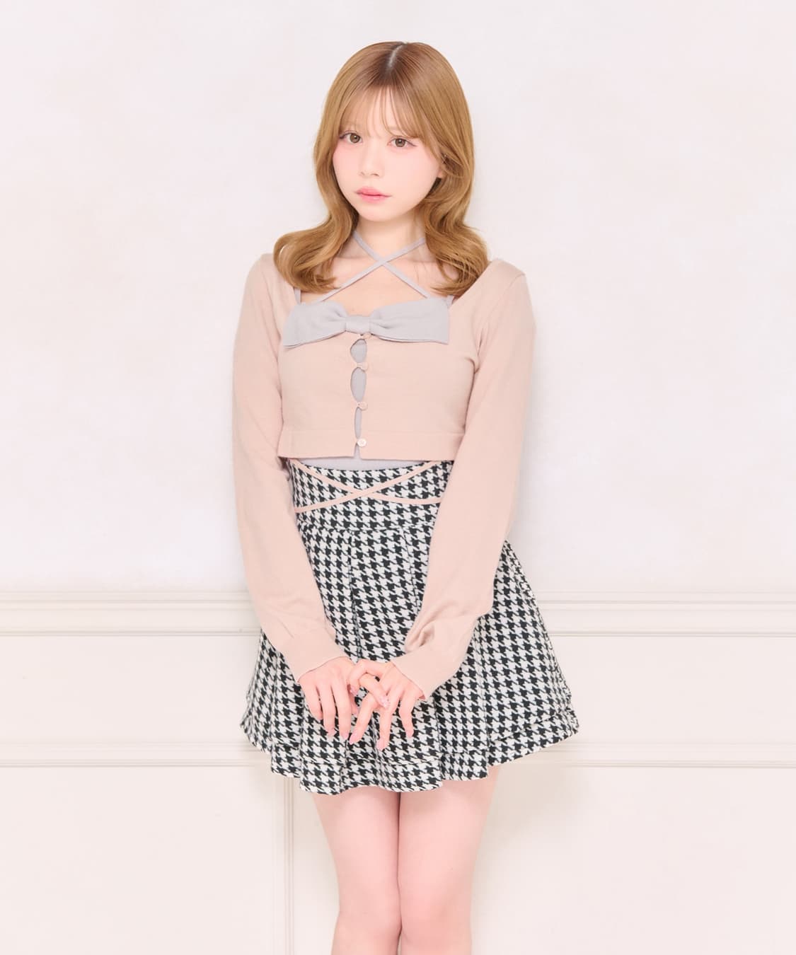 스나계 apres jour 하이웨스트 모직 스커트 스카판 에블린 스나이델 상품이미지2