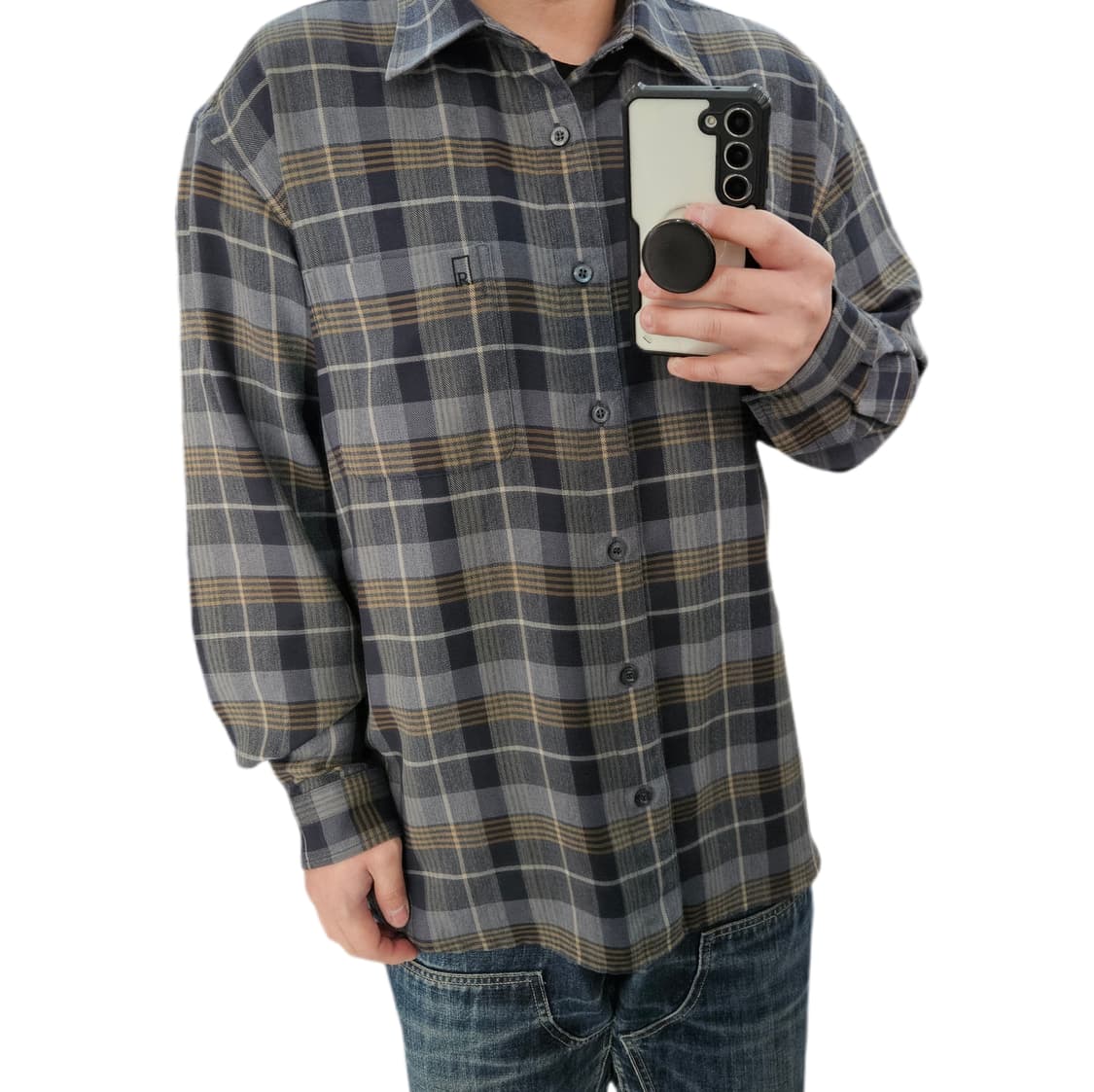 105 로가디스 체크 셔츠 상품이미지1