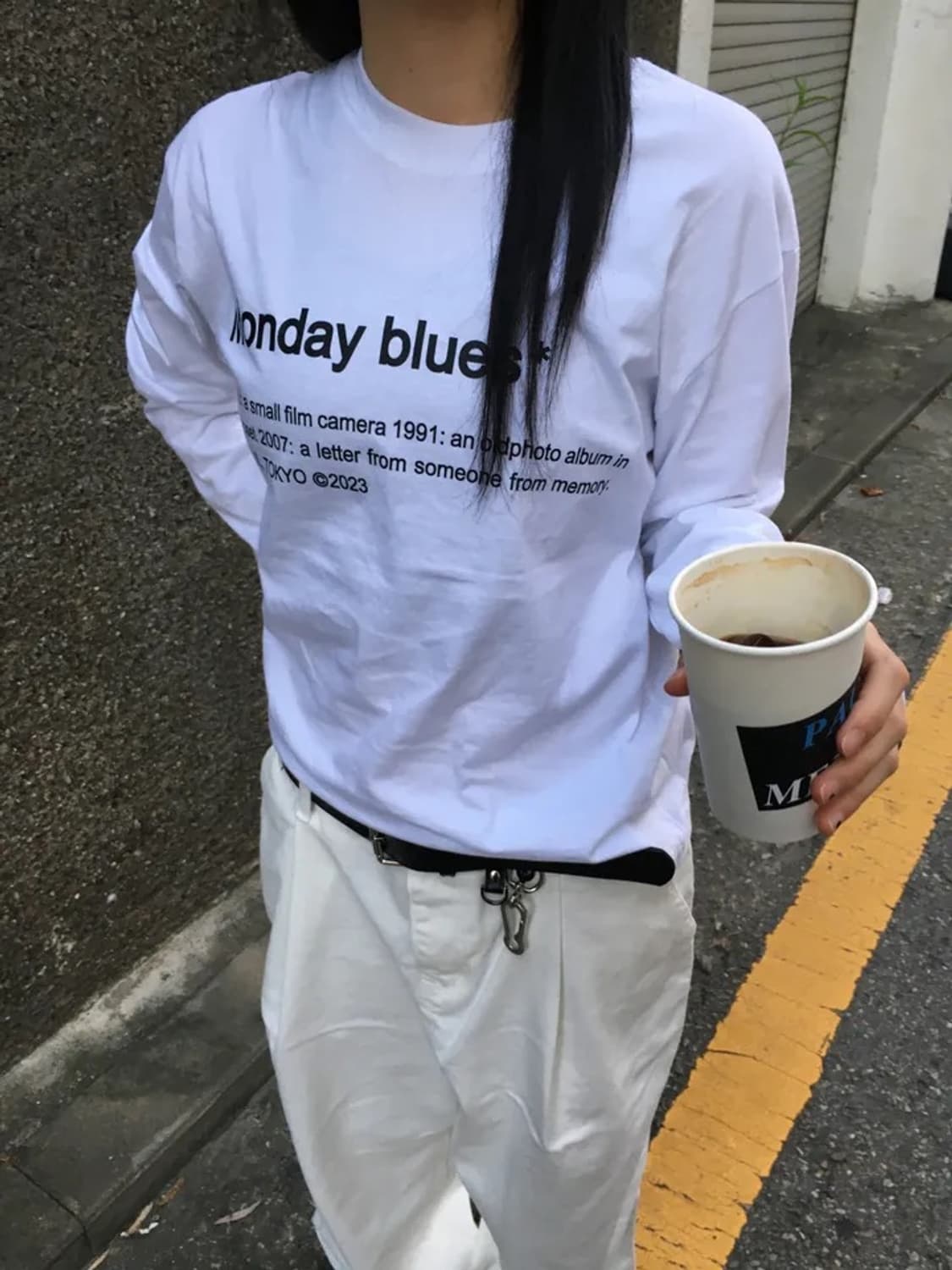 먼데이 슬리브 티셔츠 상품이미지4