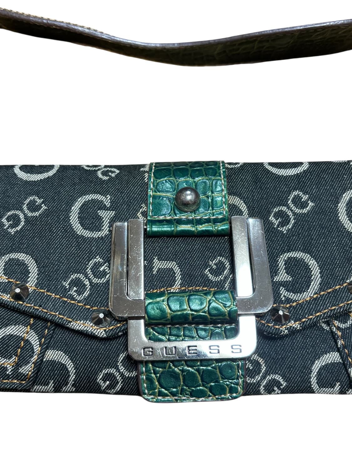 guess 게스 y2k 데님 버클 숄더백 상품이미지8